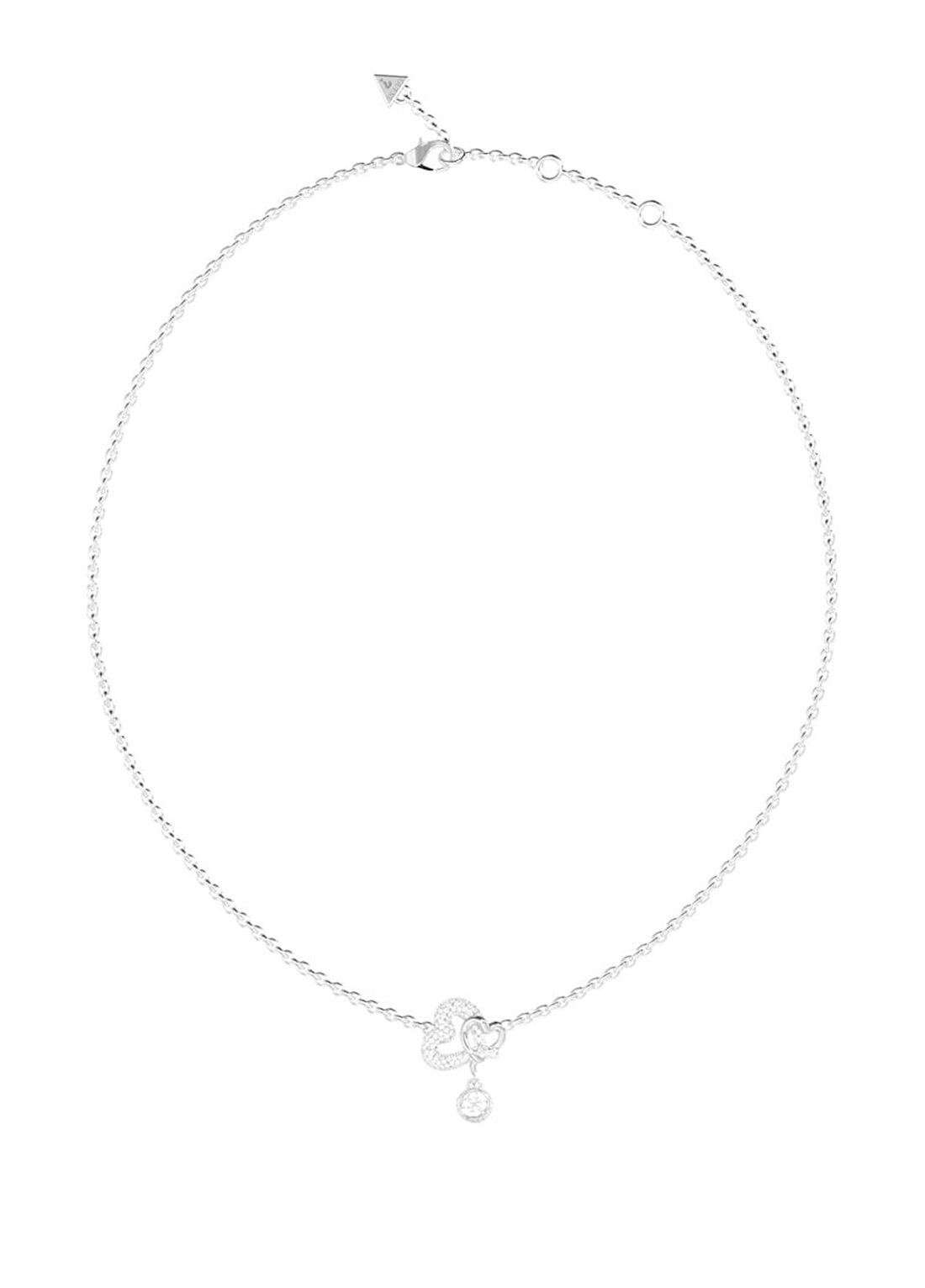 Guess JGUJUBN06051JWRHTU Kalpli Metalik Gri Çelik Kadın Kolye