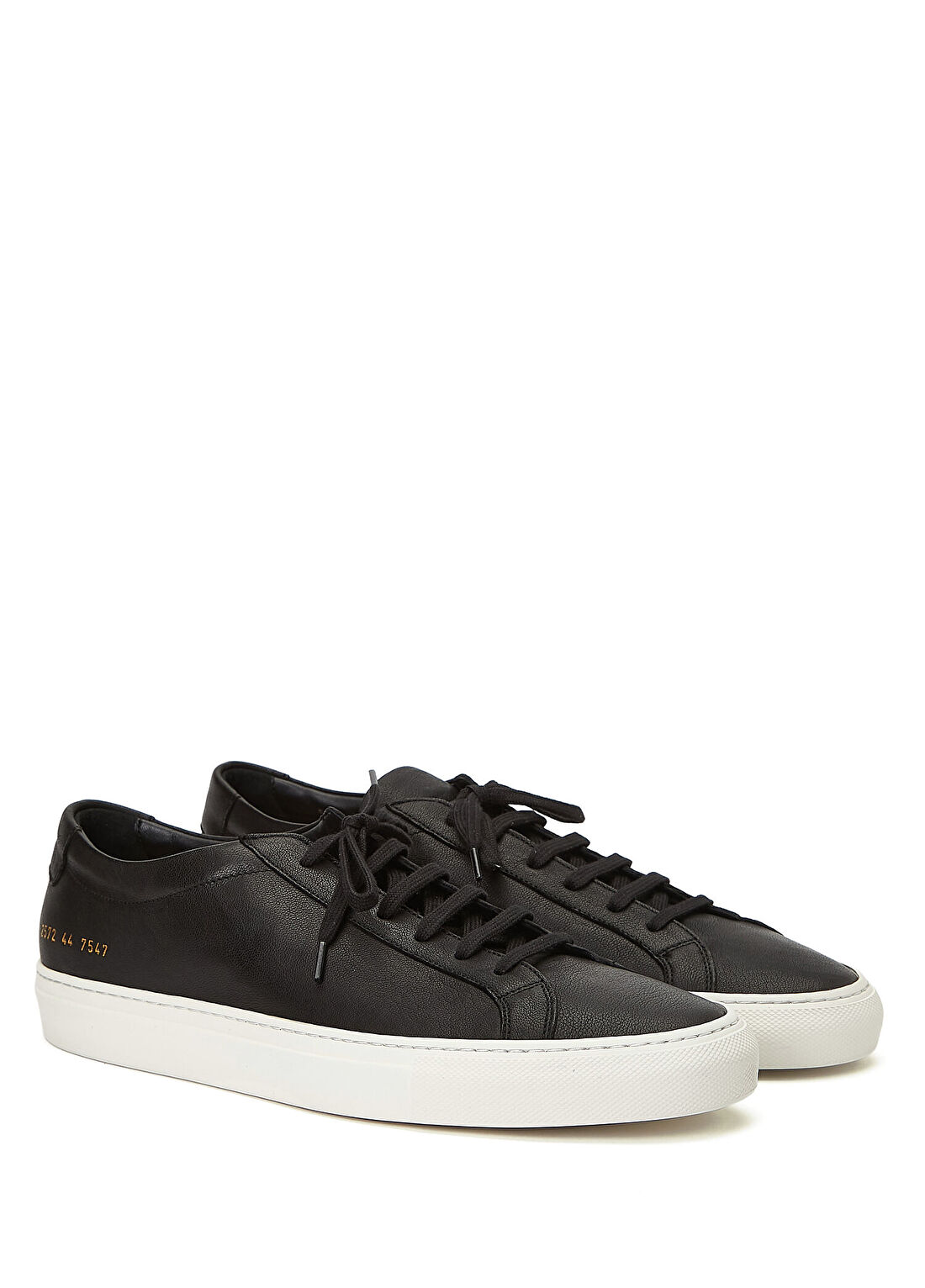 Common Projects Achilles Premium Siyah Erkek Deri Sneaker görsel 2