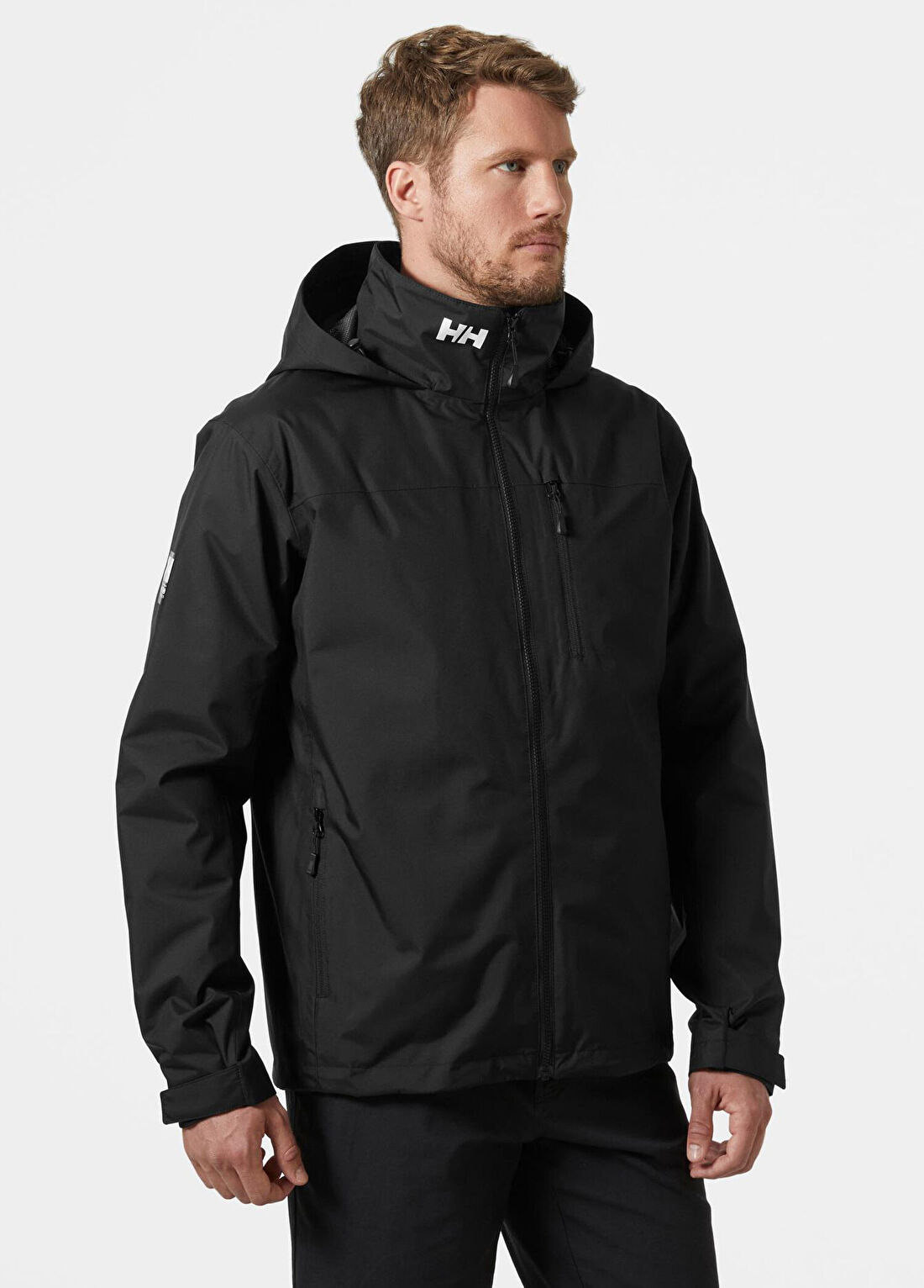 Helly Hansen Crew Hooded Midlayer Black Polarlı Erkek Mont 2