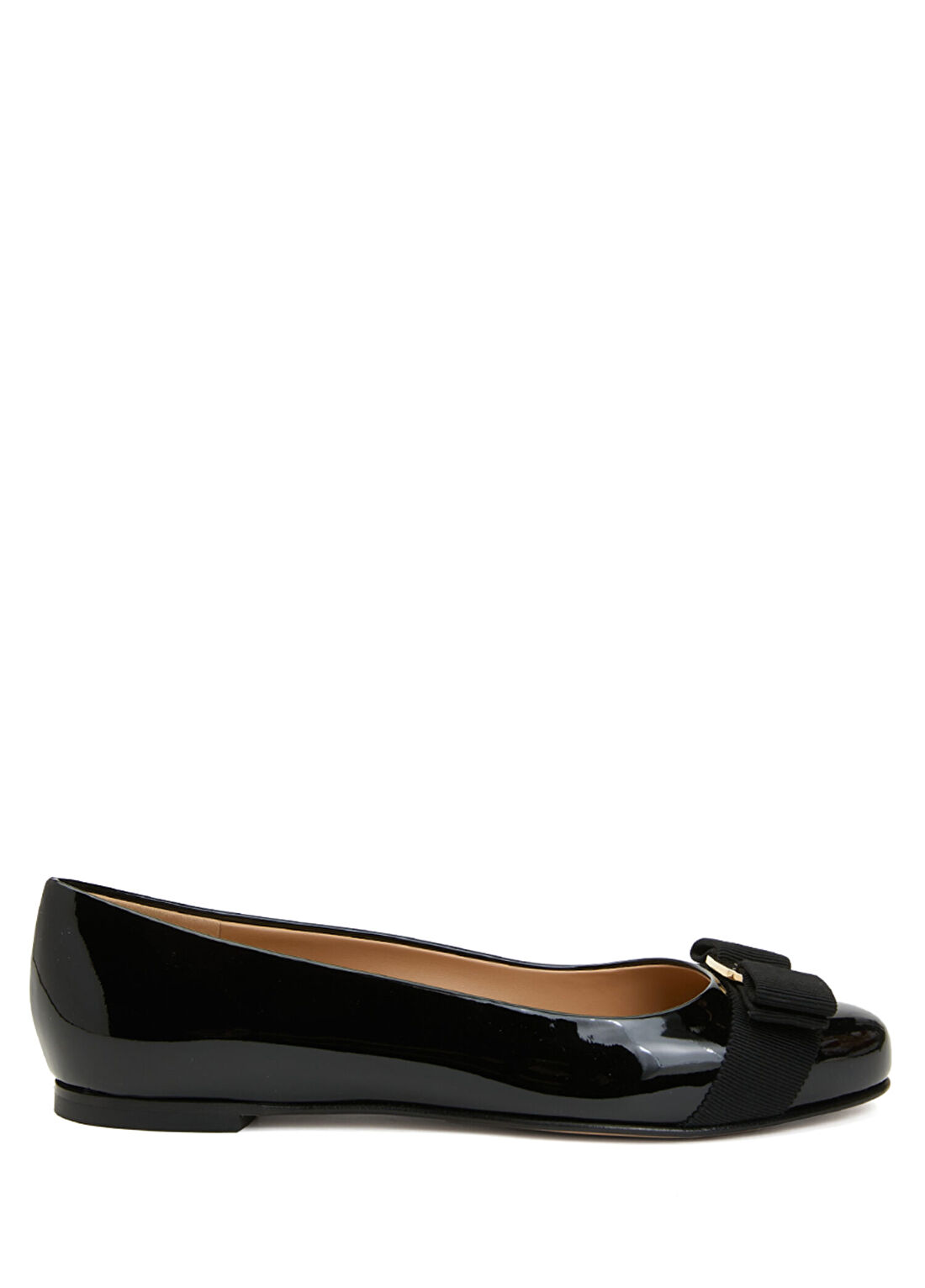 Ferragamo Siyah Deri Babet