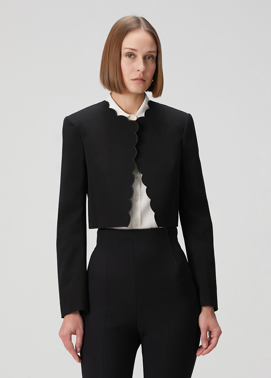 Chloe Siyah Cropped Ceket
