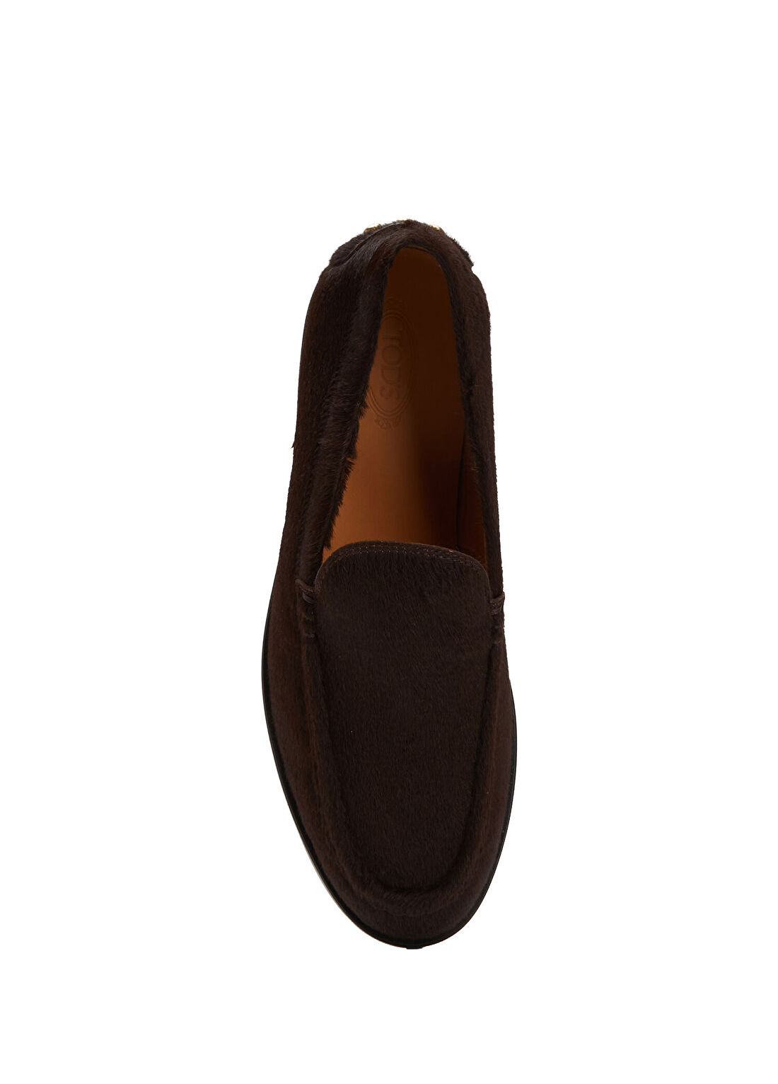 Tod's Koyu Kahverengi Kadın Deri Loafer görsel 4