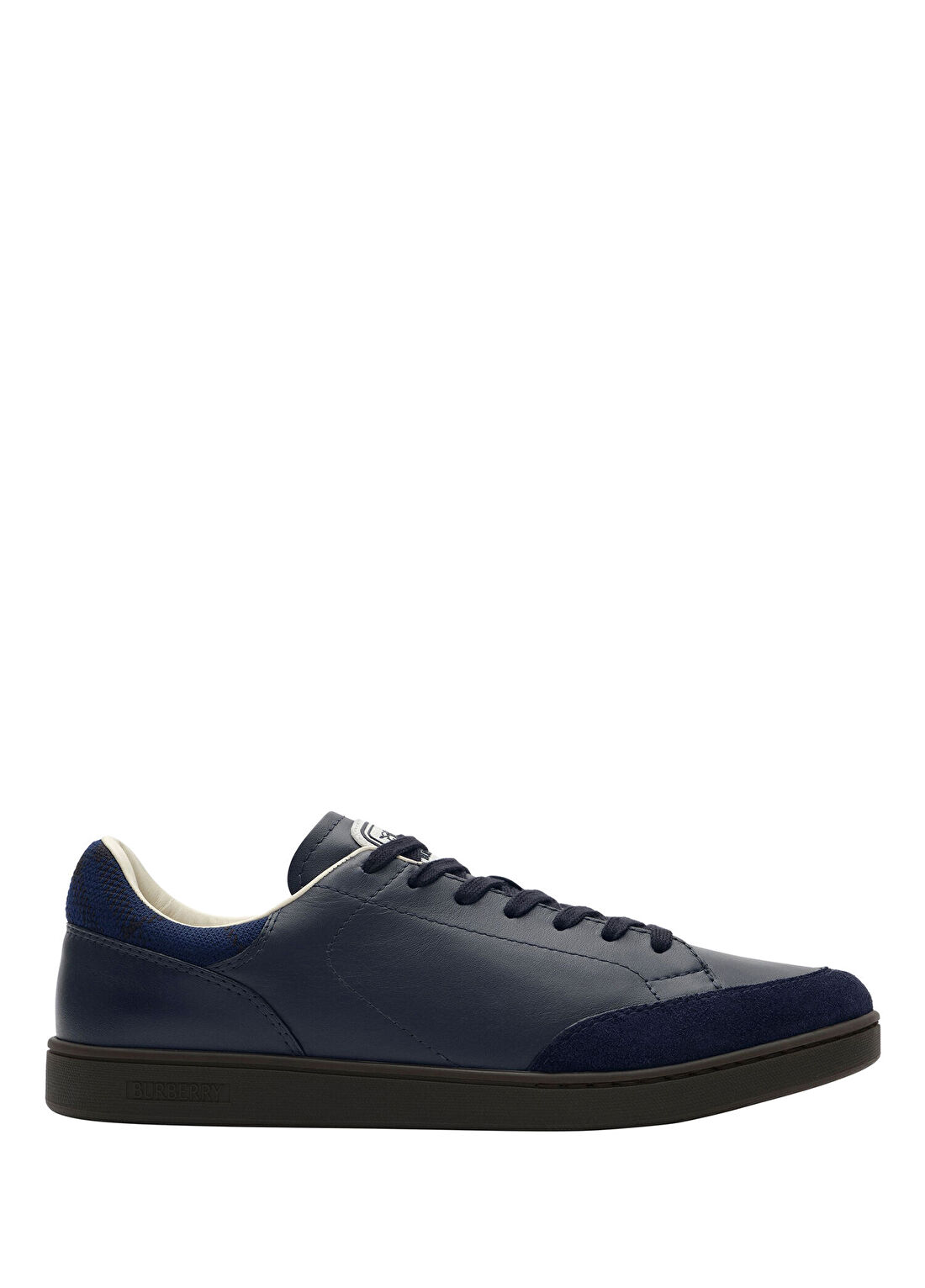 Burberry Set Lacivert Deri Erkek Sneaker
