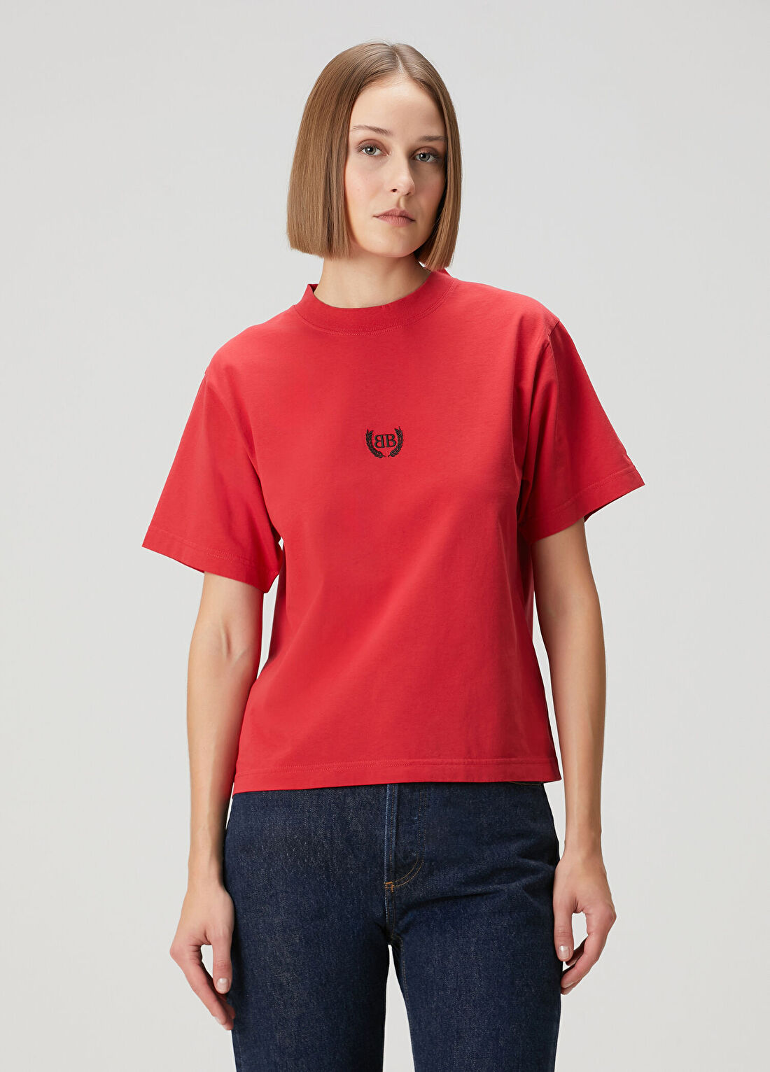 Balenciaga Kırmızı T-shirt görsel 3