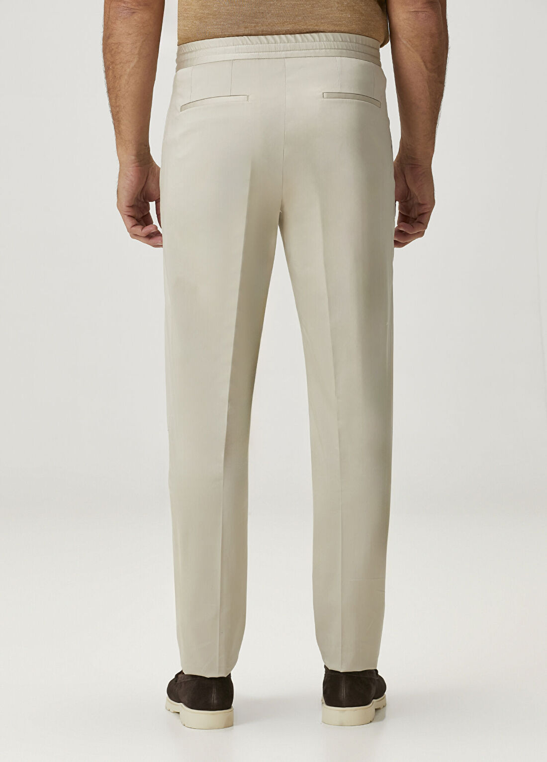 Lardini Bej Beli Kordonlu Pantolon görsel 3