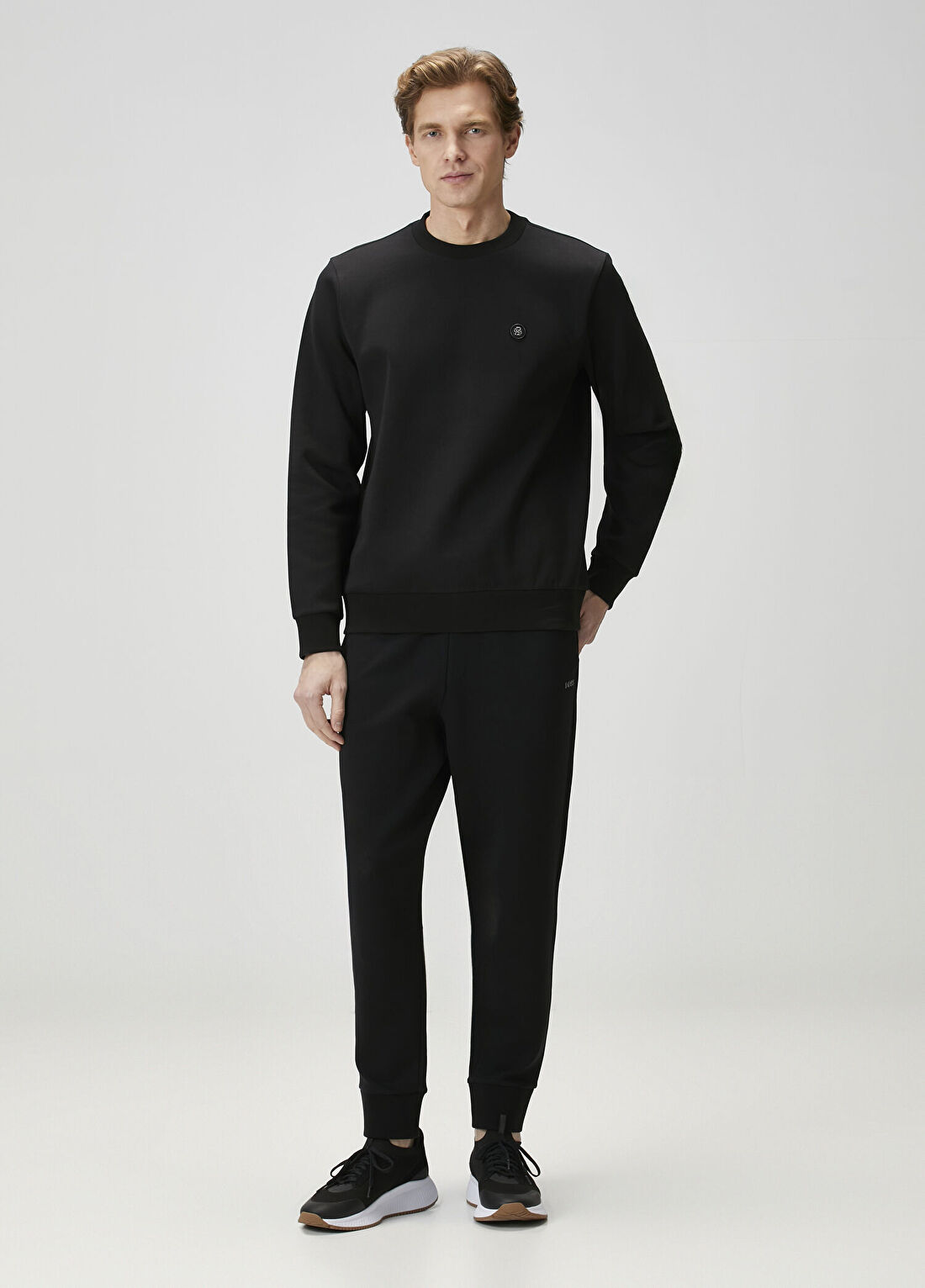 Boss Siyah Sweatshirt görsel 2
