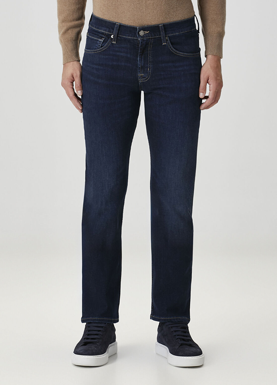 7 For All Mankind Lacivert Jean Pantolon görsel 2