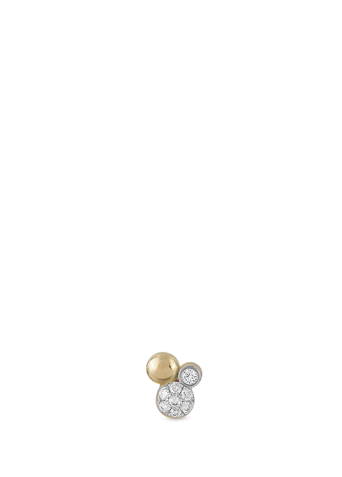 RITA Fine Jewelry Bubble Trio Pırlantalı Altın Piercing