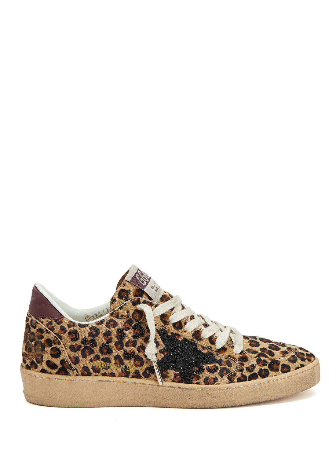 Golden Goose Private EDT Leopar Desenli Kadın Sneaker