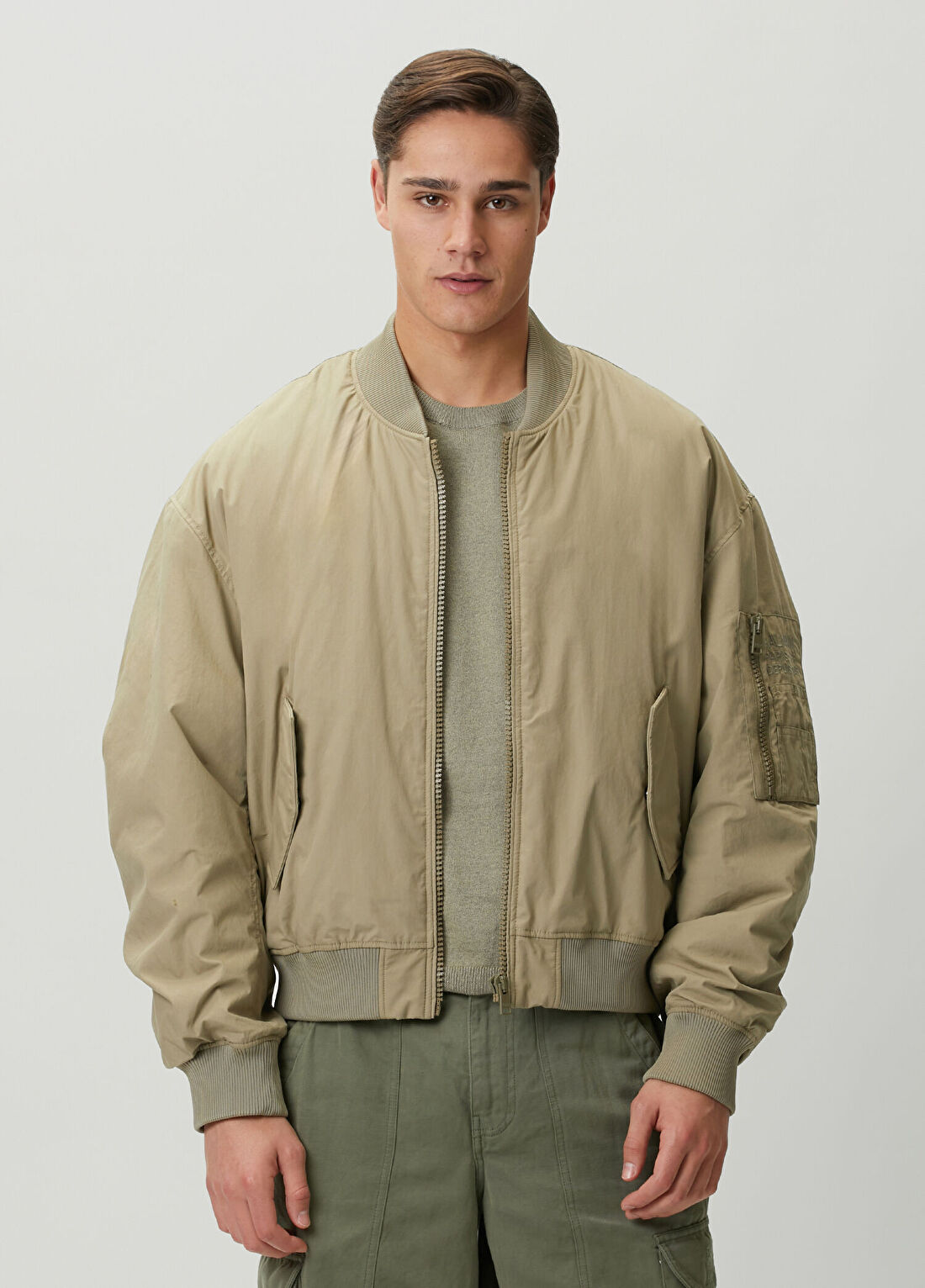 Balmain Haki Bomber Ceket