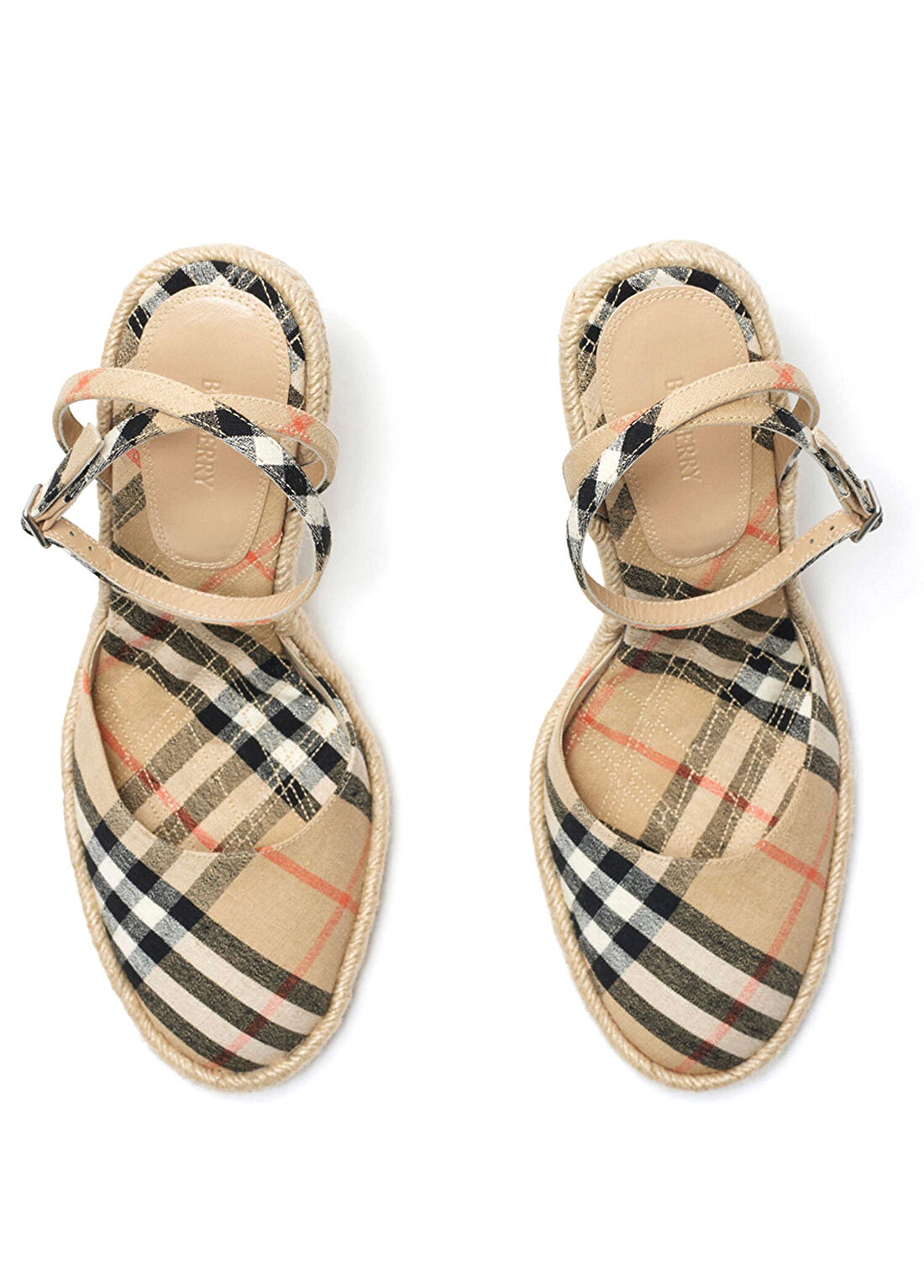Burberry Mews Pumps Bej Kadın Espadril Topuklu Ayakkabı görsel 2