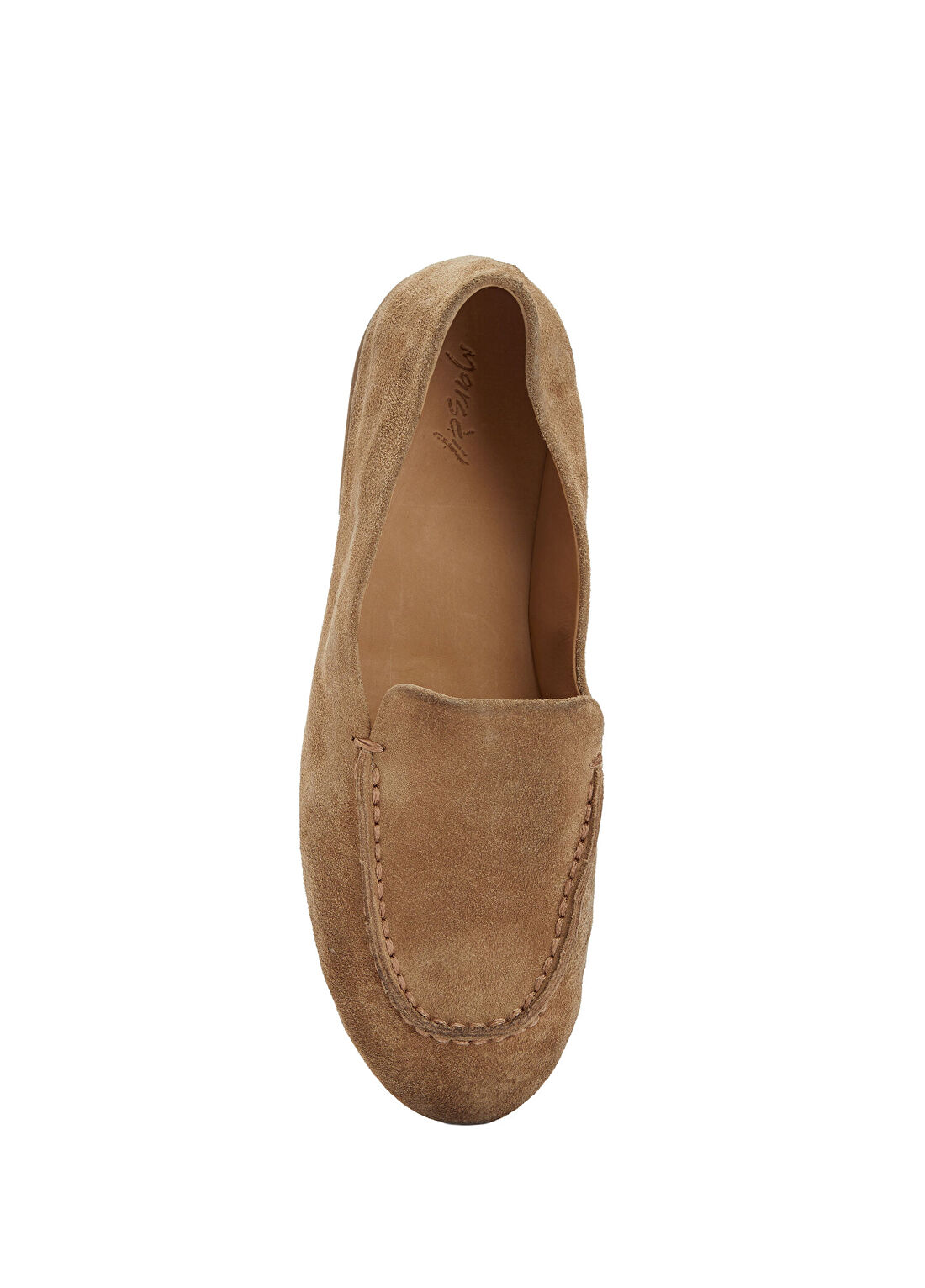 Marsell Taba Kadın Süet Loafer görsel 4