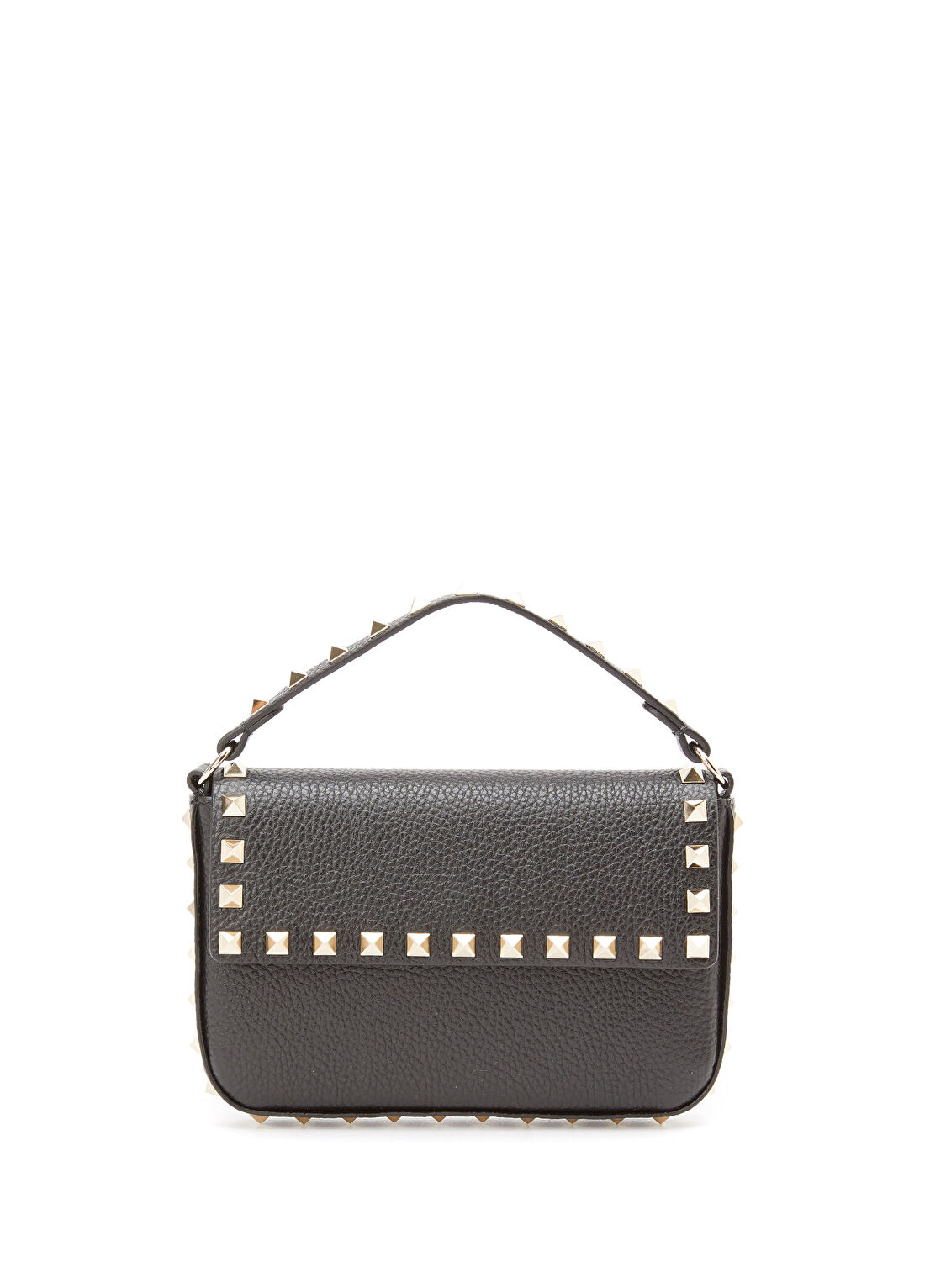 Valentino Garavani Rockstud Mini Siyah Kadın Deri El Çantası