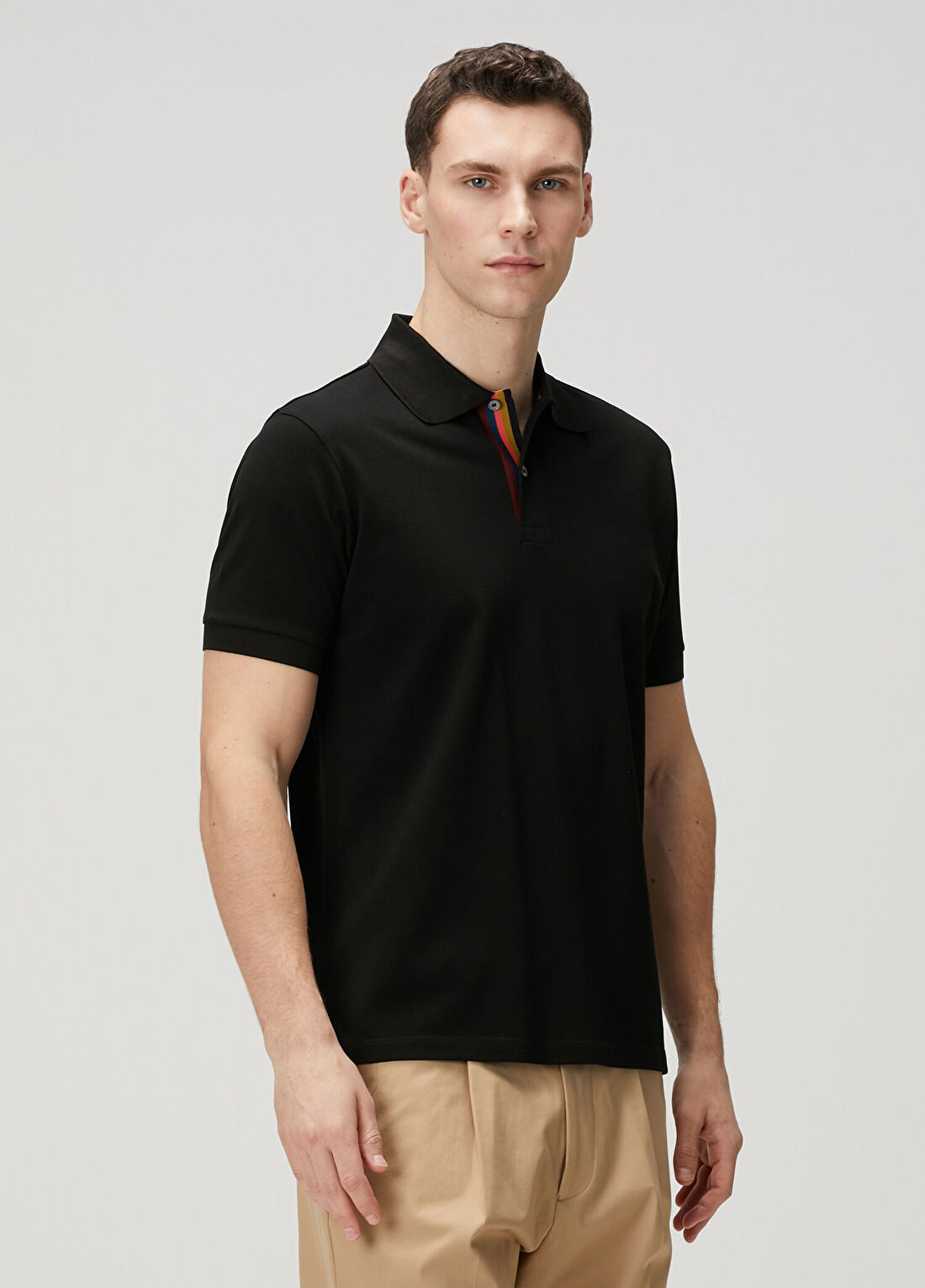 Paul Smith Siyah Polo Yaka T-shirt görsel 3