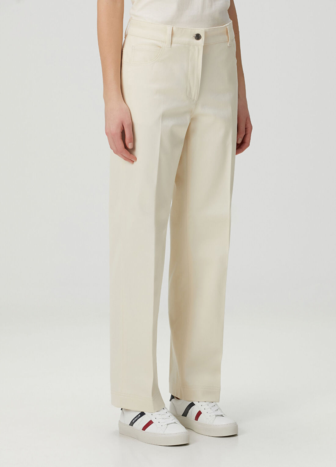 Moncler Krem Pantolon görsel 3