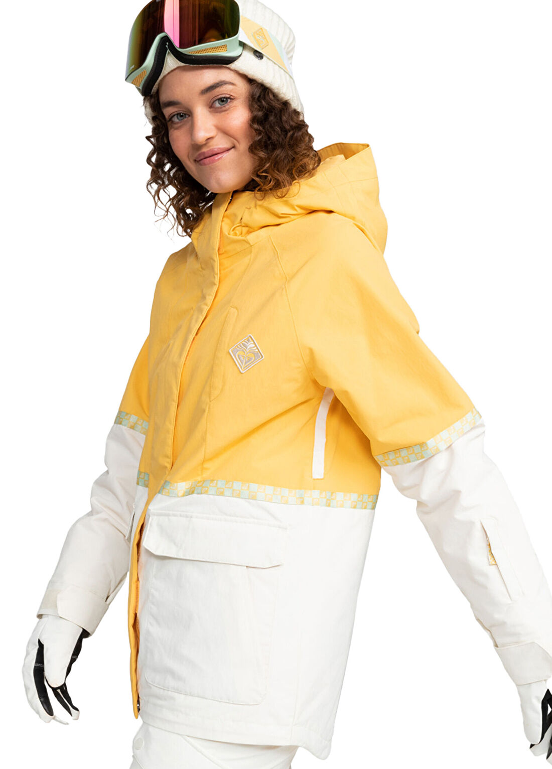 Roxy Ritual JK Sarı Kadın Kayak Snowboard Montu görsel 2