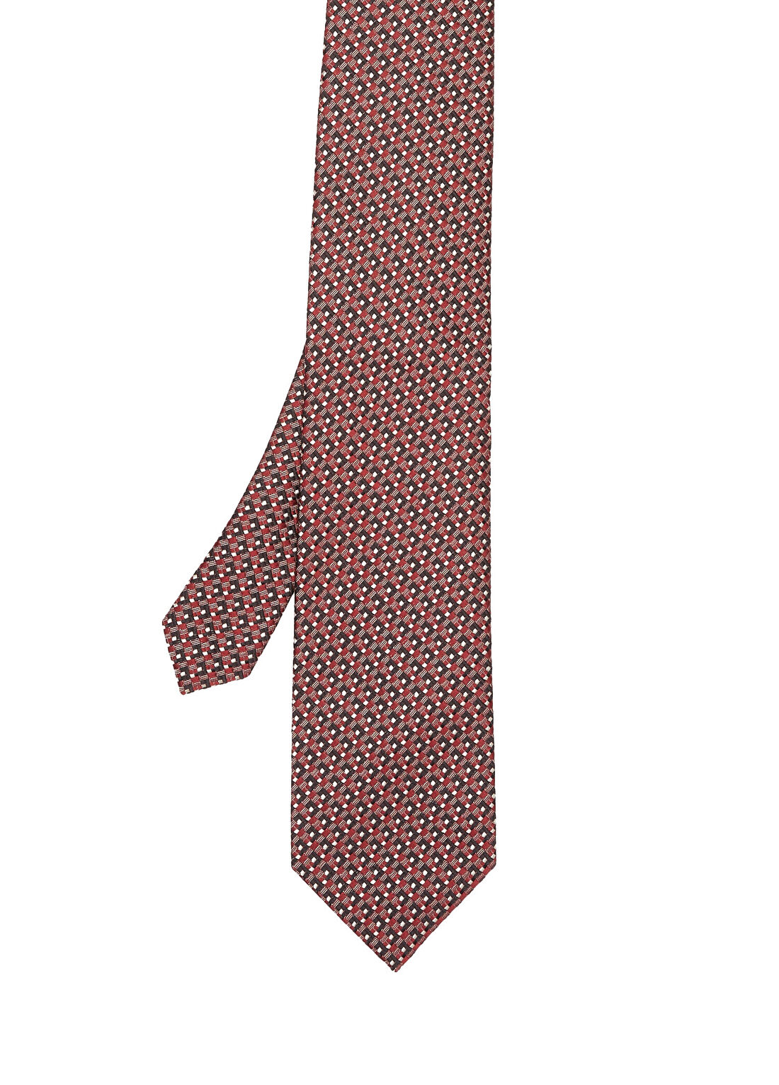 Tom Ford Bordo Desenli İpek Kravat
