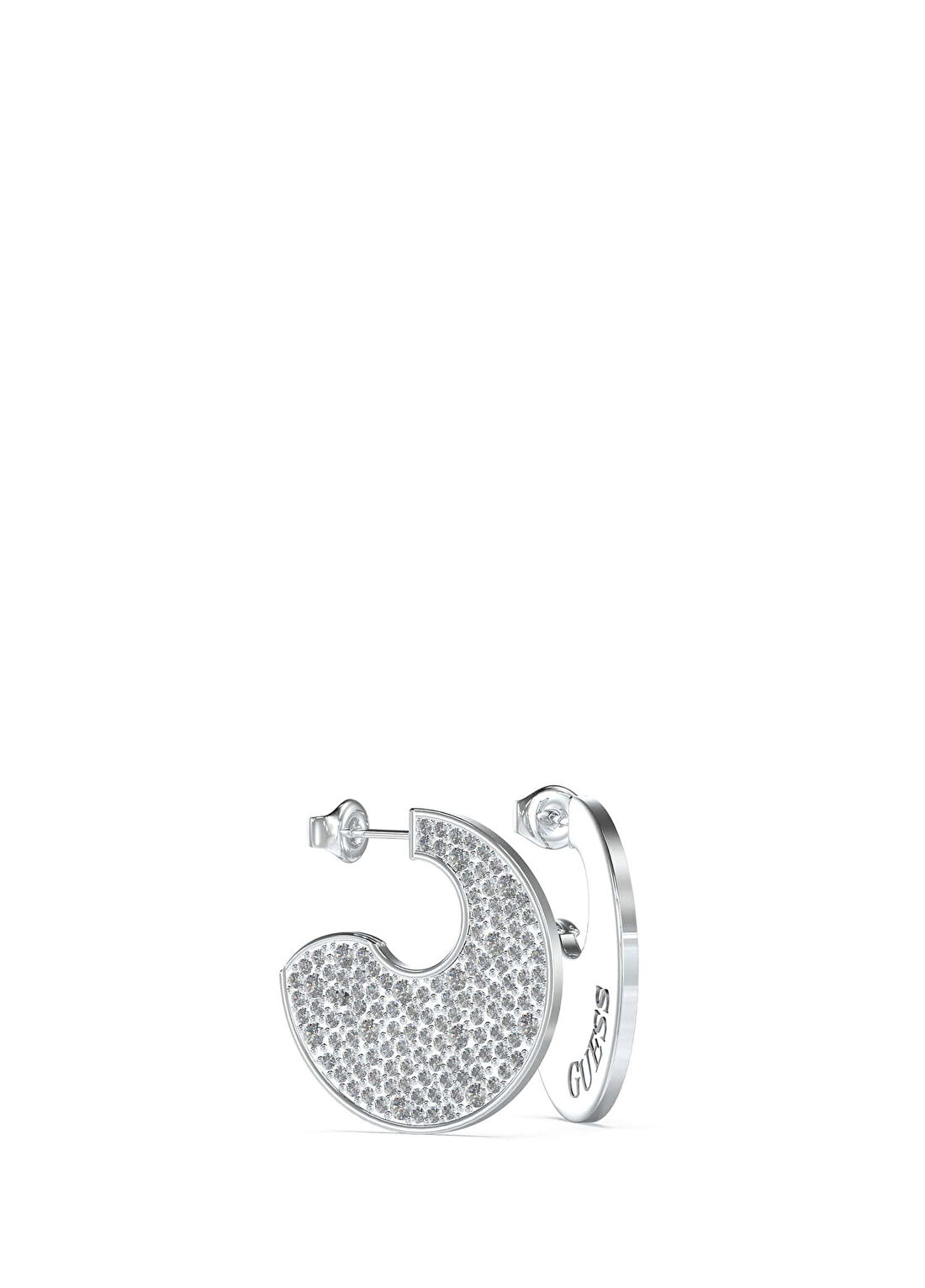 Guess JGUJUBE05229JWRHTU Metalik Gri Çelik Kadın Küpe