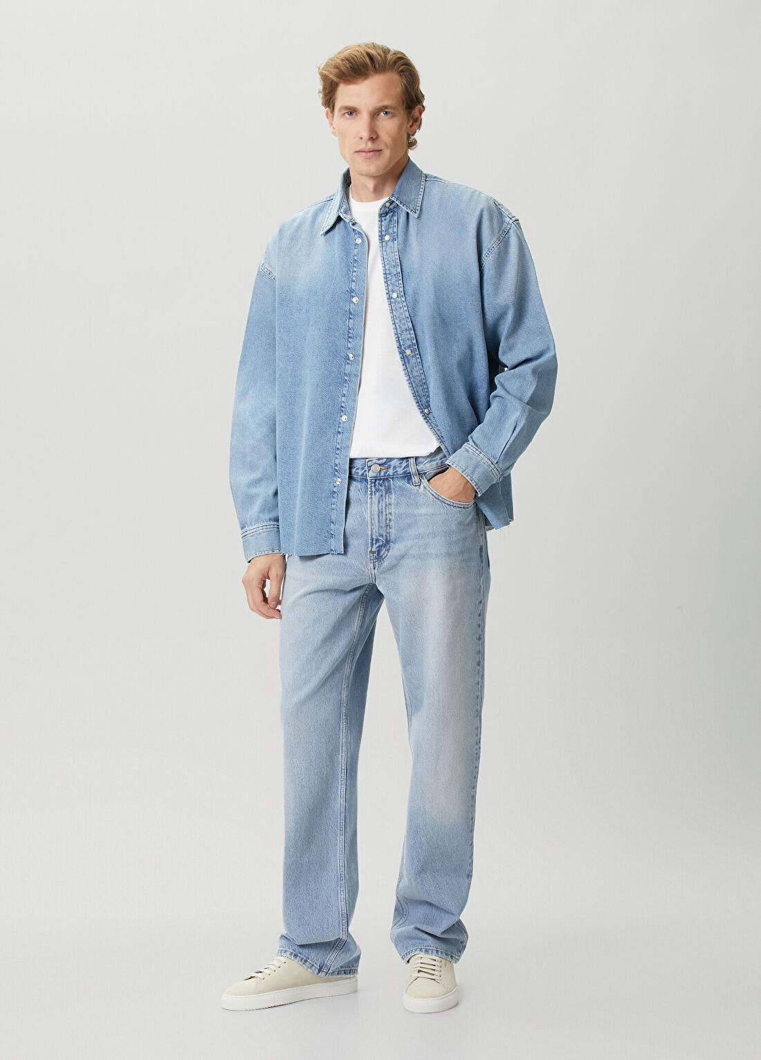 Frame Denim Relaxed Fit Mavi Jean Pantolon