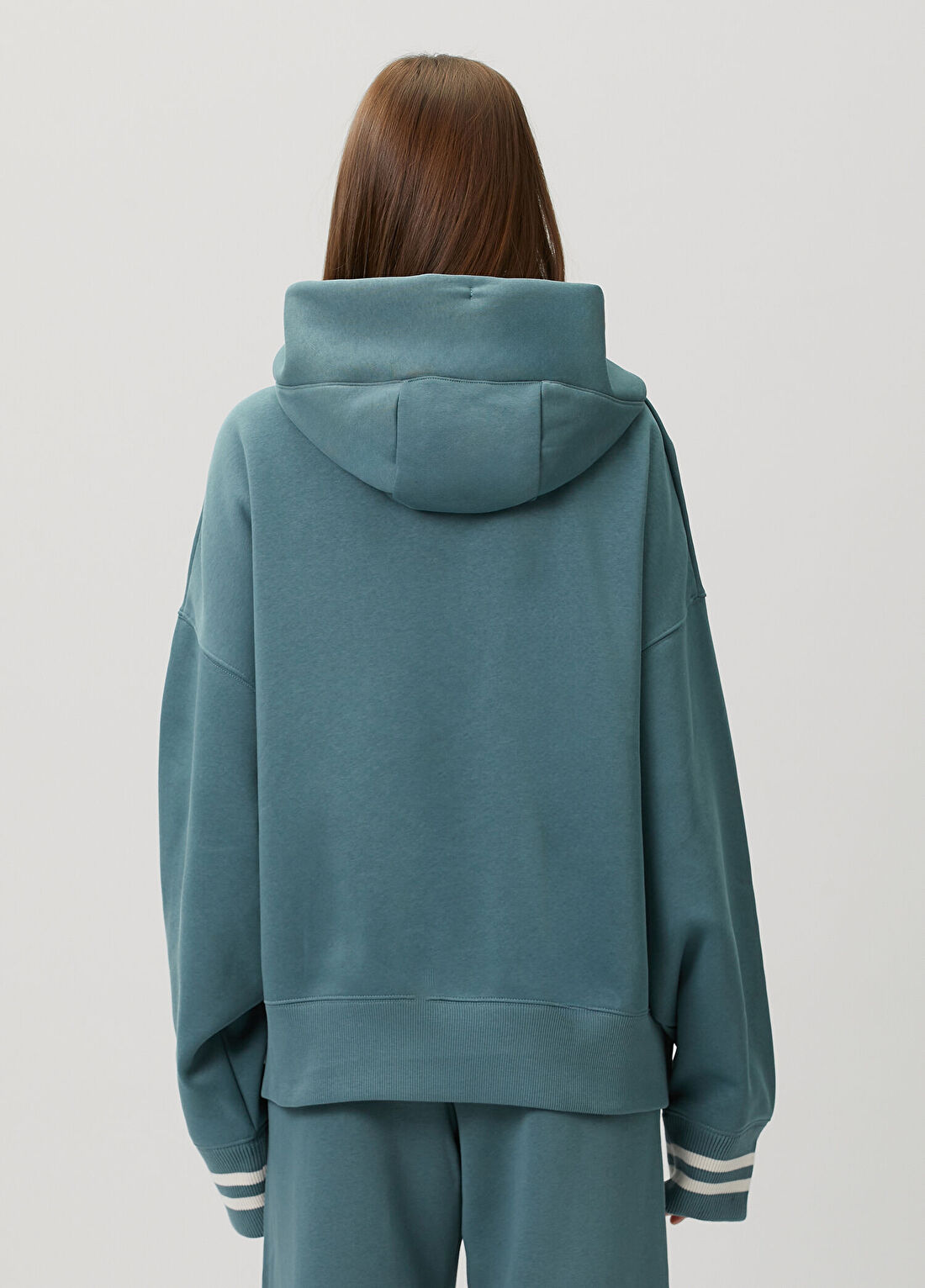 Nike Phoenix Fleece Yeşil Kapüşonlu Sweatshirt görsel 4