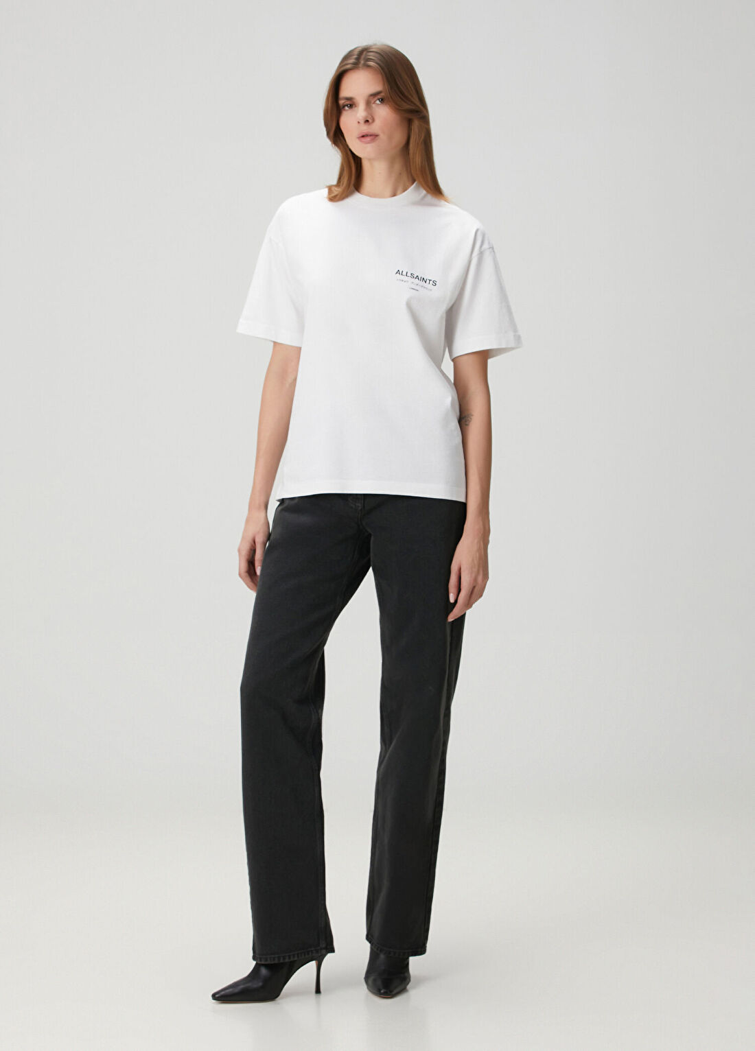 AllSaints Beyaz T-shirt görsel 2