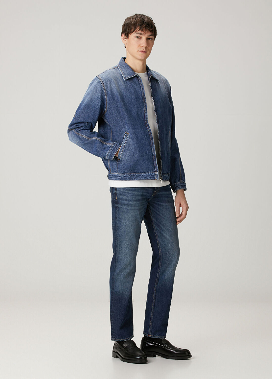 Givenchy Koyu Mavi Denim Ceket görsel 2