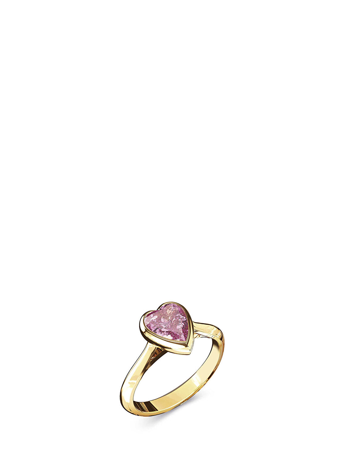 Guess JGUJUBR06363JWYGPK56 Crystal Love Kalpli Altın Rengi Kadın Yüzük