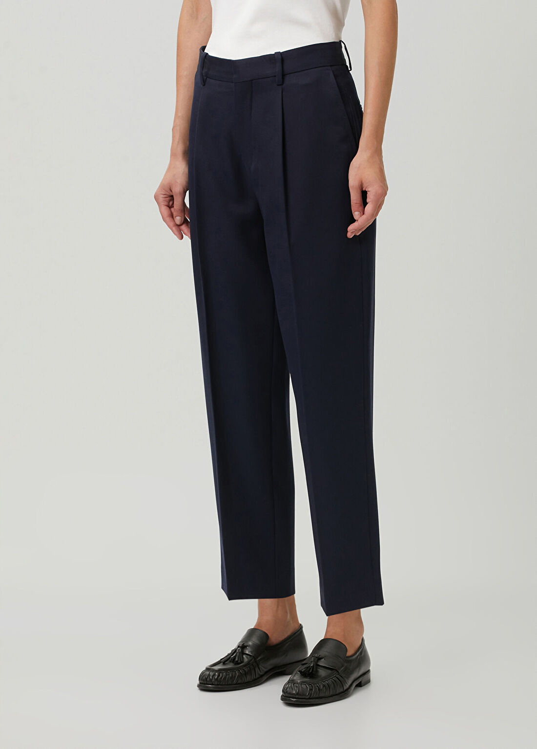 Kenzo Tailored Tapered Lacivert Yün Pantolon görsel 3