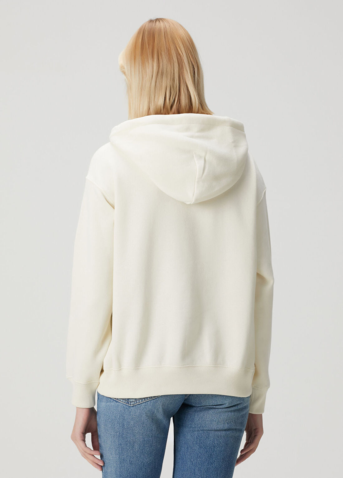 Polo Ralph Lauren Krem Kapüşonlu Sweatshirt görsel 4