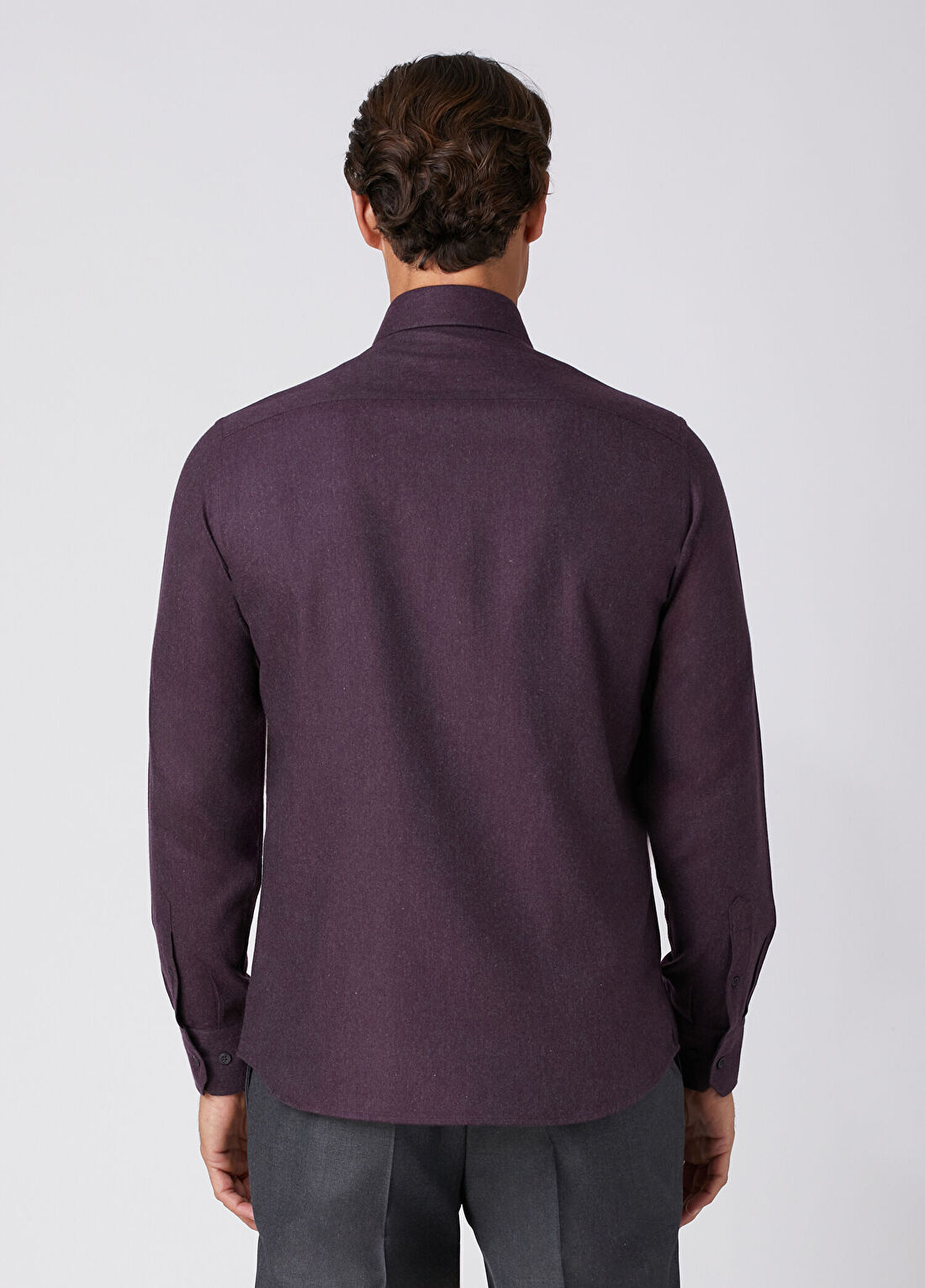 Beymen Collection Comfort Fit Mürdüm Klasik Yaka Gömlek görsel 4