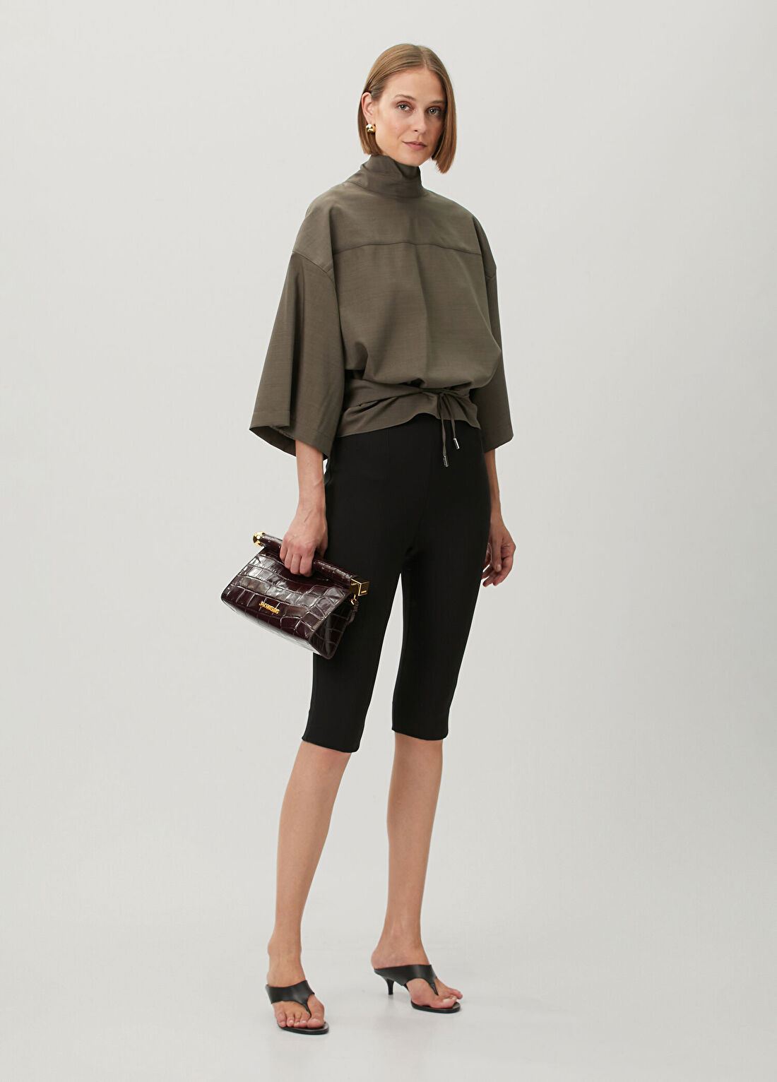 Jacquemus Havana Drapeli Yün Bluz görsel 2