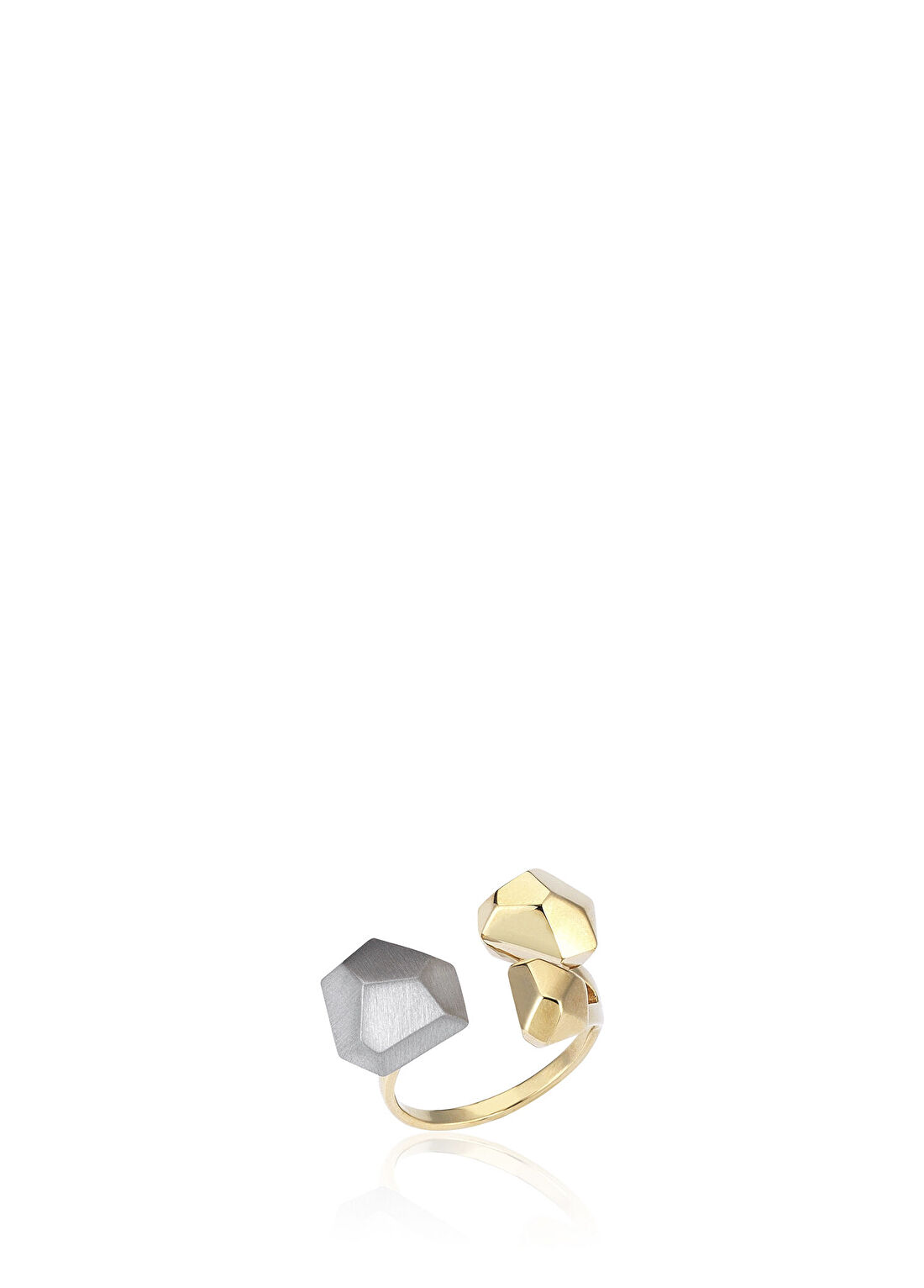Orena Jewelry Crystal 14 Ayar Altın Kaplama Gümüş Kadın Yüzük