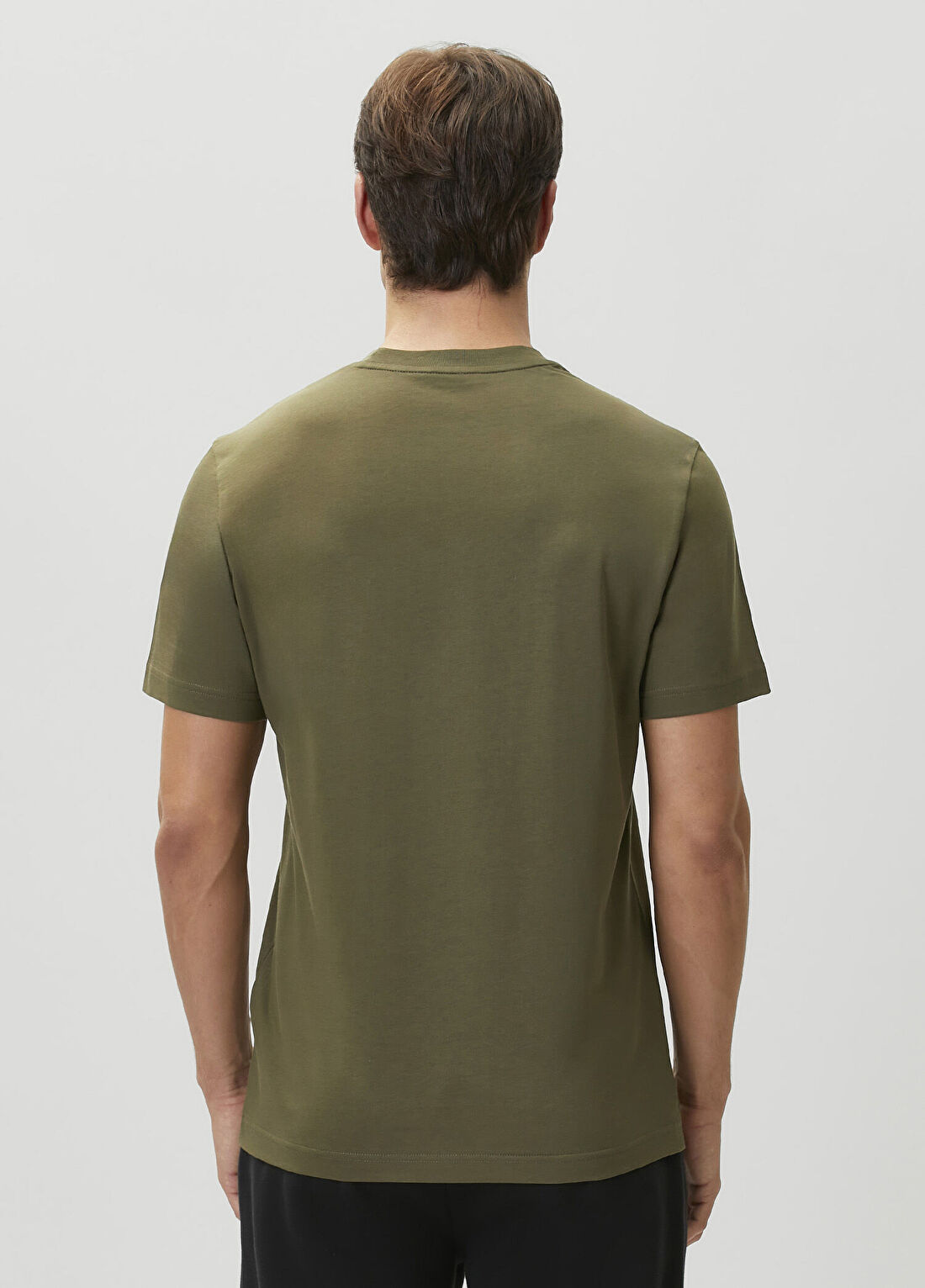 Moncler Haki Logo Patchli T-shirt görsel 4