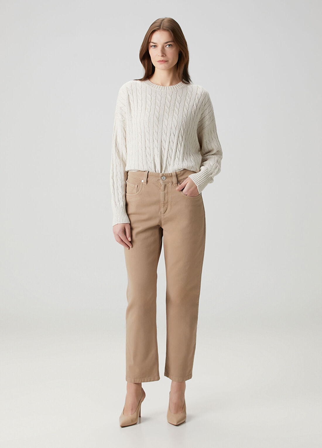 Brunello Cucinelli Bej Jean Pantolon