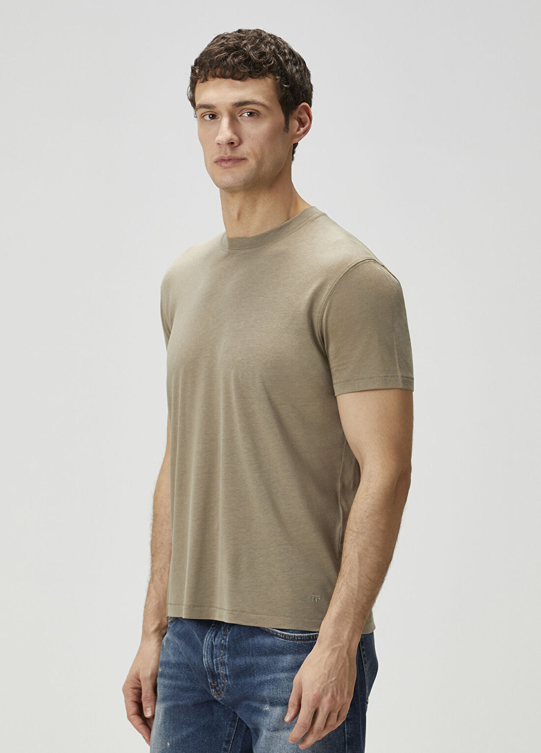 Tom Ford Yeşil Basic T-shirt görsel 3