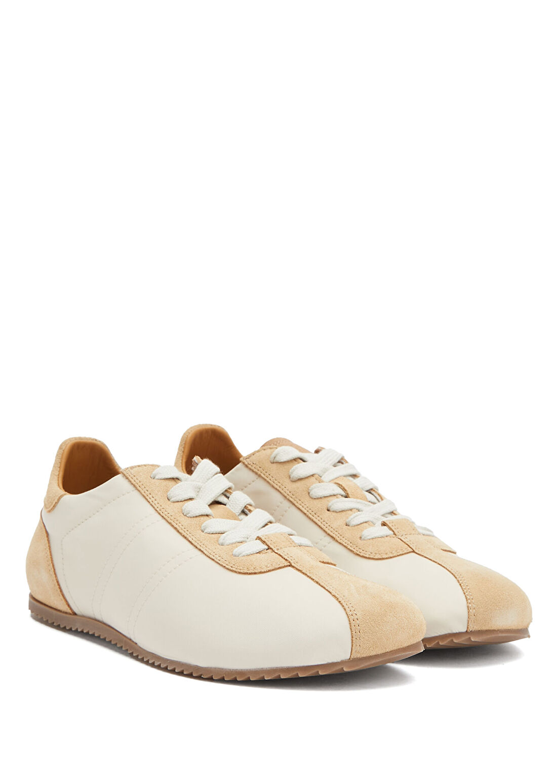 Ami Paris Krem Ekru Erkek Deri Sneaker görsel 2