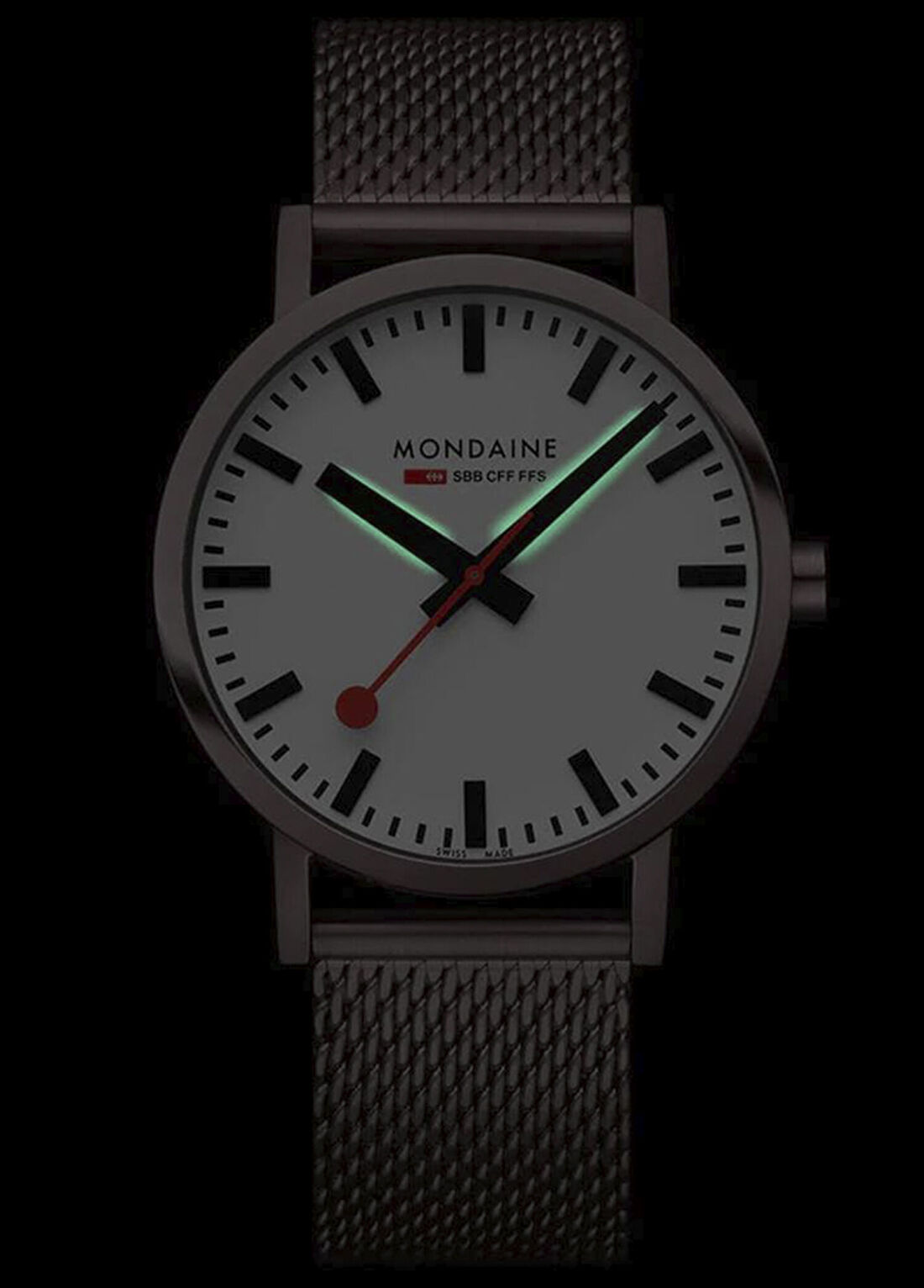 Mondaine Classic A660.30360.1BSBZ Kahverengi Hasır Erkek Kol Saati görsel 2