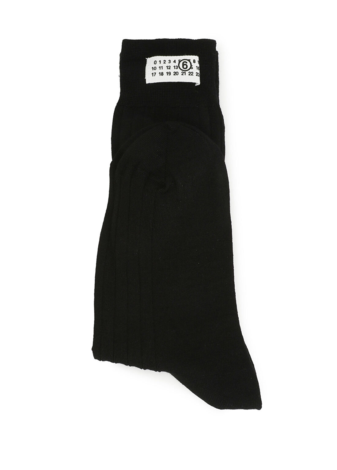 MM6 Maison Margiela Siyah Kadın Yün Çorap görsel 2