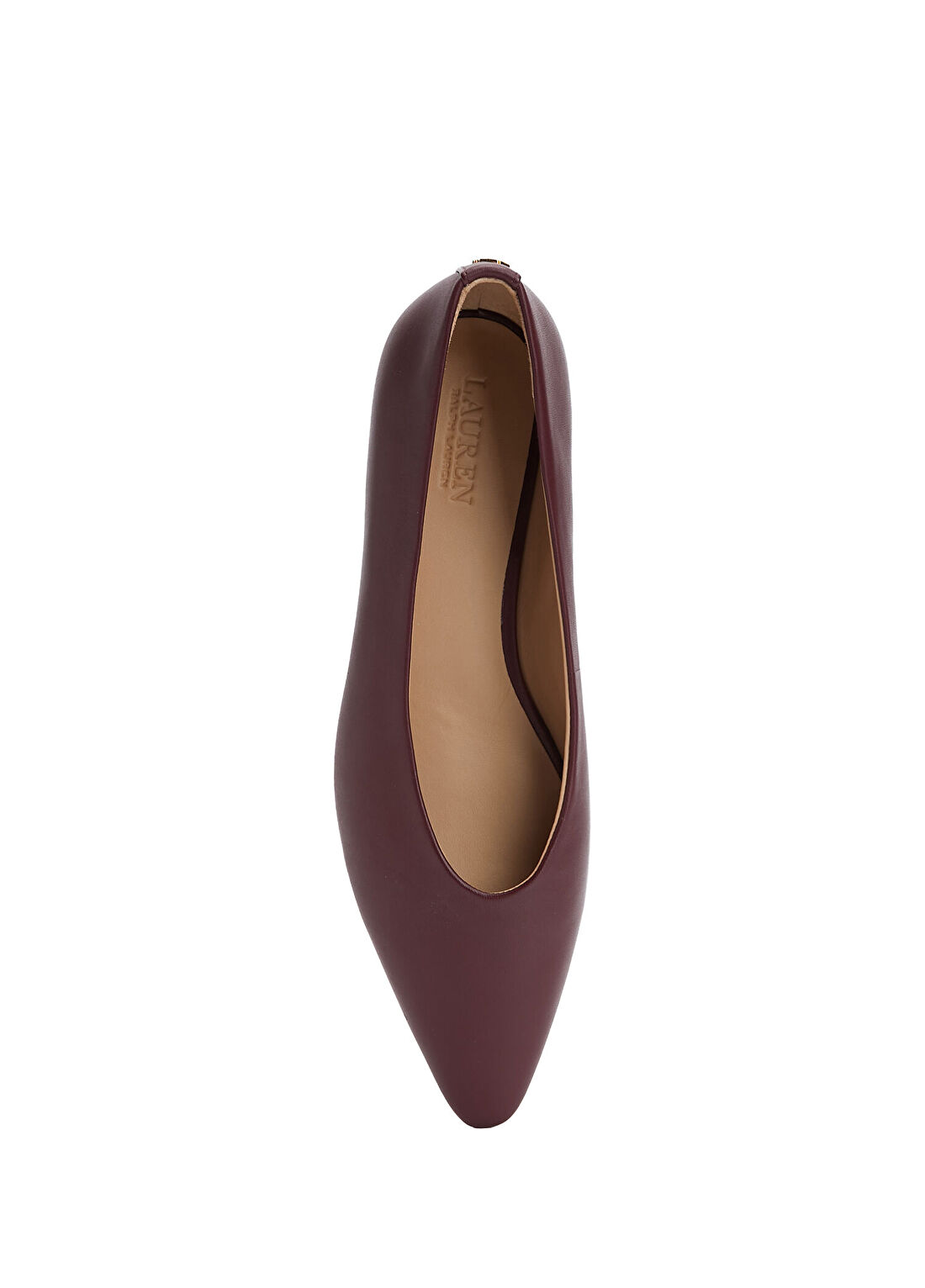 Lauren Ralph Lauren Bordo Deri Babet görsel 4