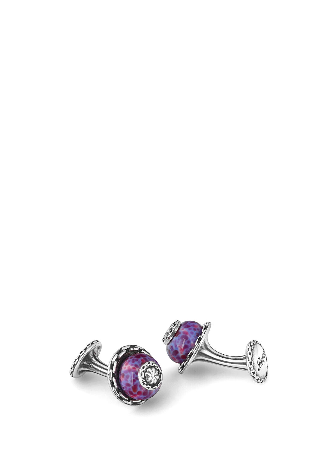 Boga Glass Beads-M Chain Fx Gümüş Kol Düğmesi