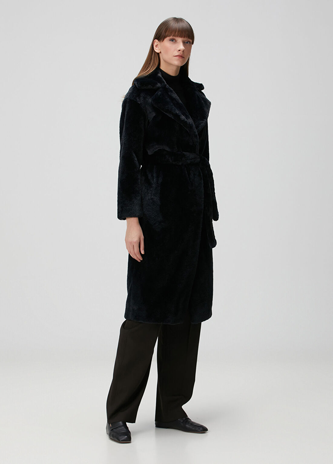 Herno Siyah Palto görsel 3