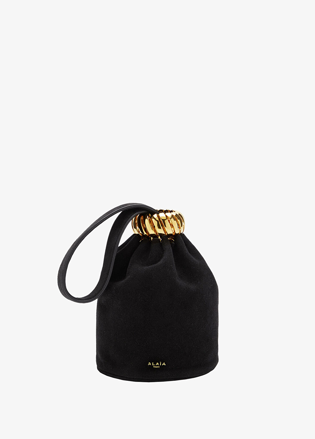 Alaïa Bracelet Siyah Kadın Süet Çanta