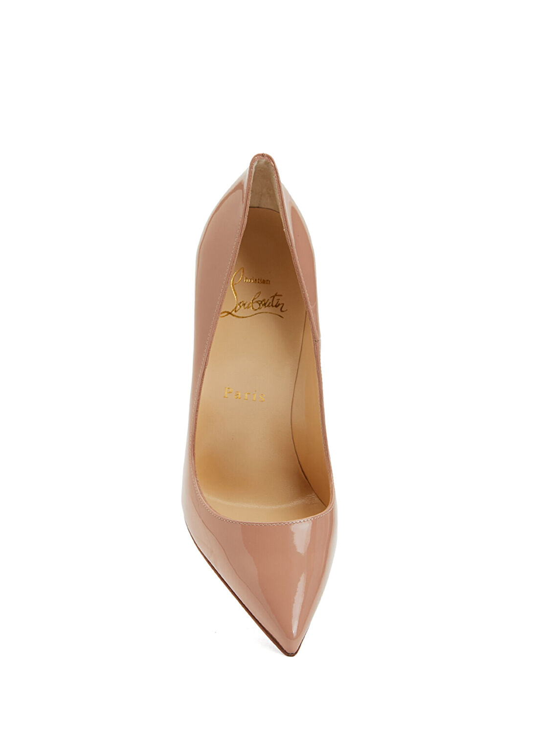 Christian Louboutin Nude Deri Stiletto görsel 4