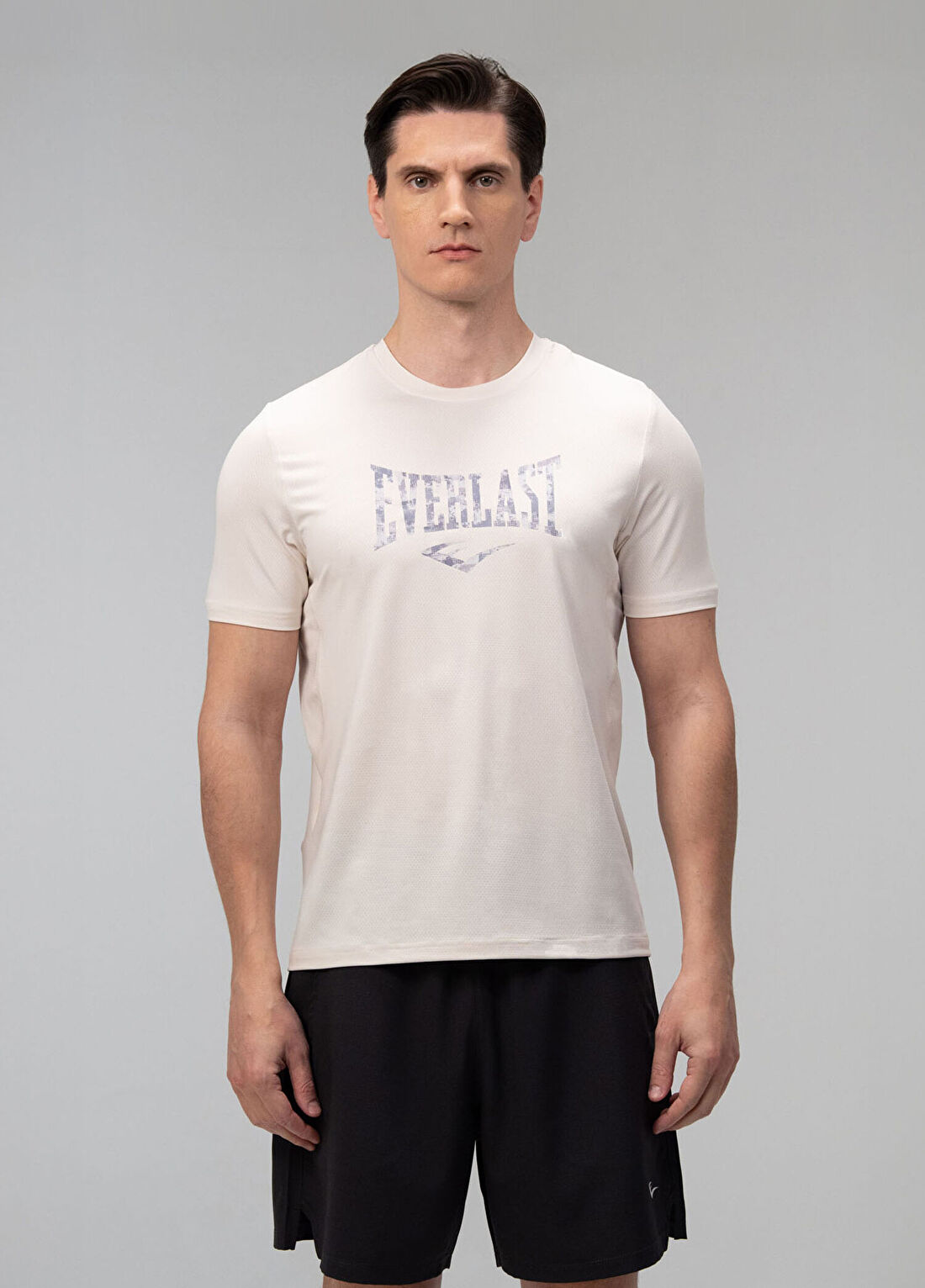 Everlast 1910 Training Taş Rengi Kısa Kollu Erkek T-Shirt
