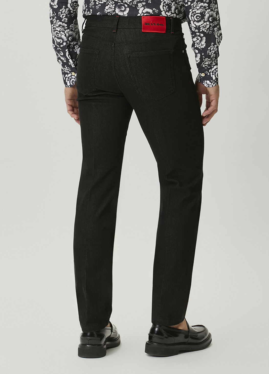 Kiton Siyah Jean Pantolon görsel 3