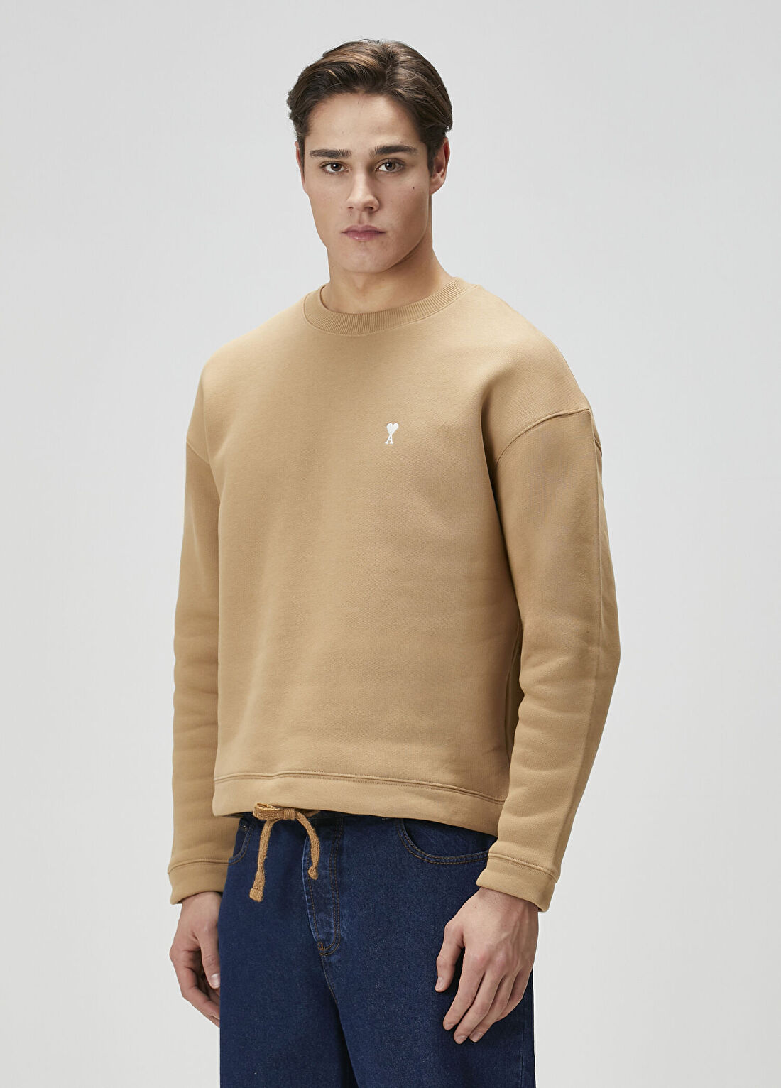 Ami Paris Taba Sweatshirt görsel 3