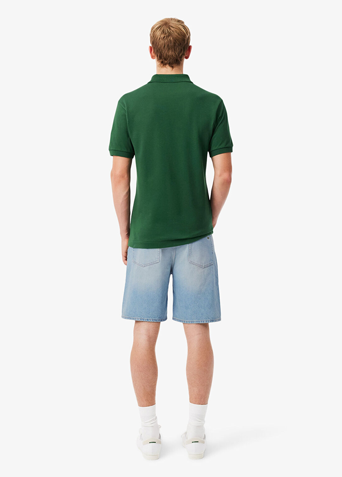 Lacoste Mavi Straight Fit Organik Pamuk Erkek Bermuda Şort görsel 2