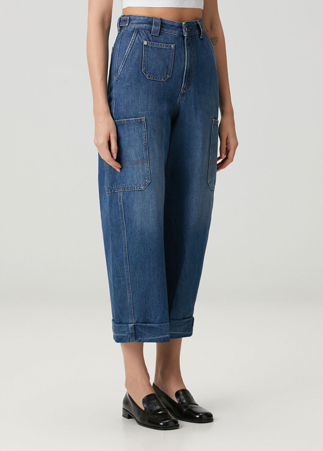 Givenchy Mavi Kargo Jean Pantolon görsel 2