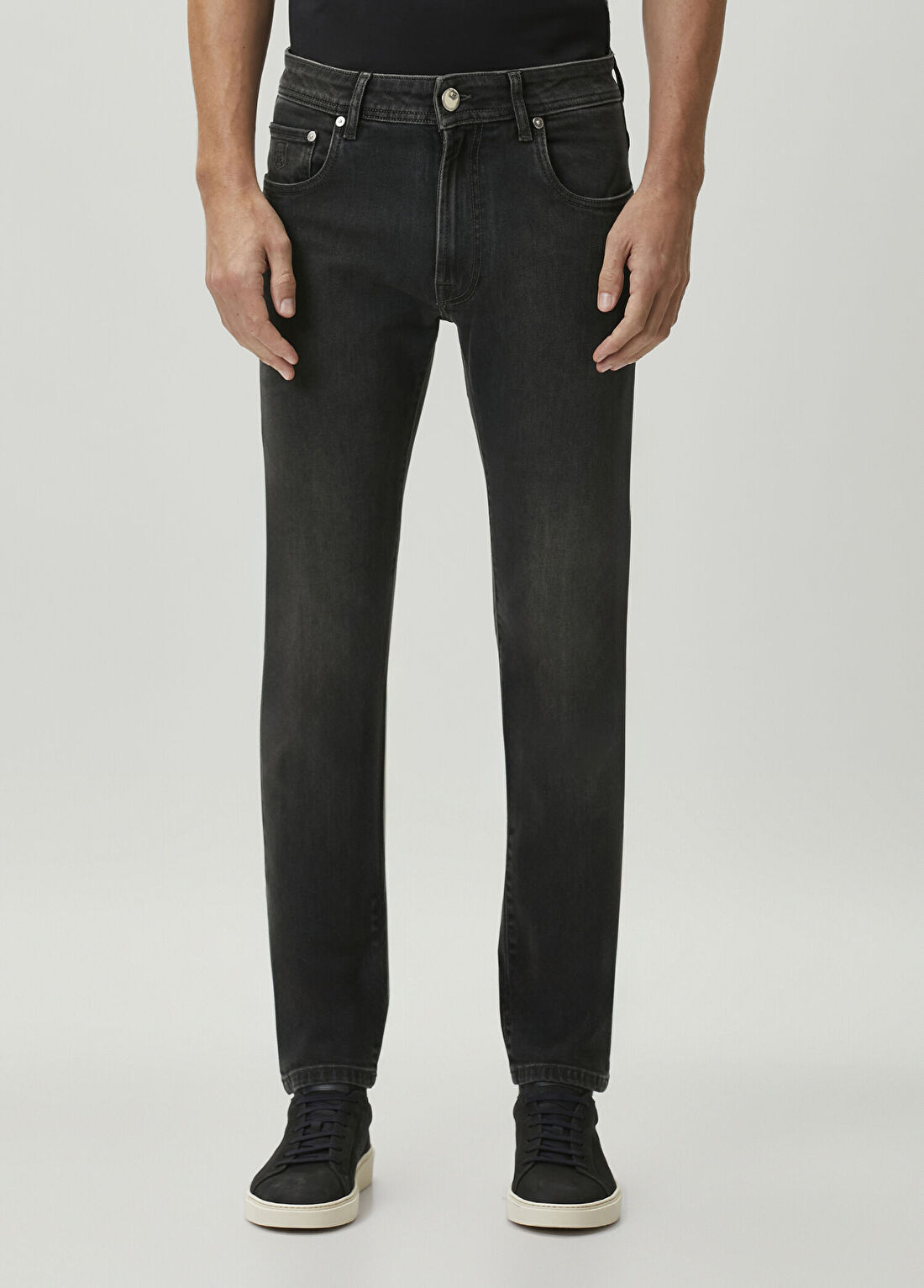 Corneliani Koyu Gri Jean Pantolon görsel 2
