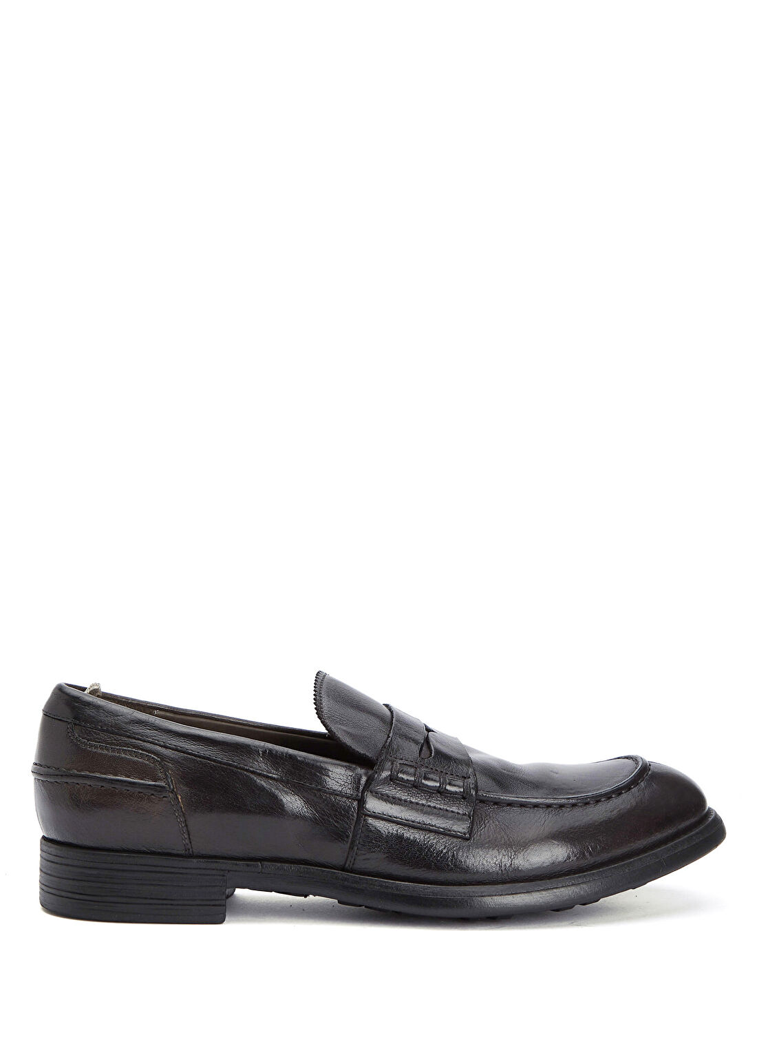 Officine Creative Siyah Erkek Deri Loafer